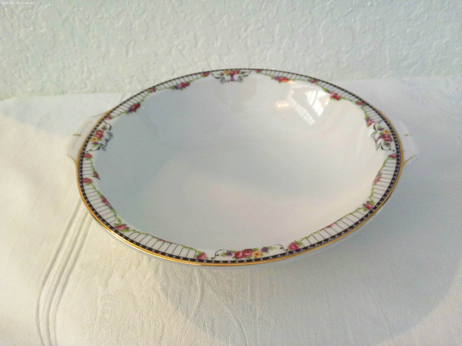 1950s Tk Thuny Czechoslovakia Floral Porcelain Dinnerware, 13 Pcs - 5