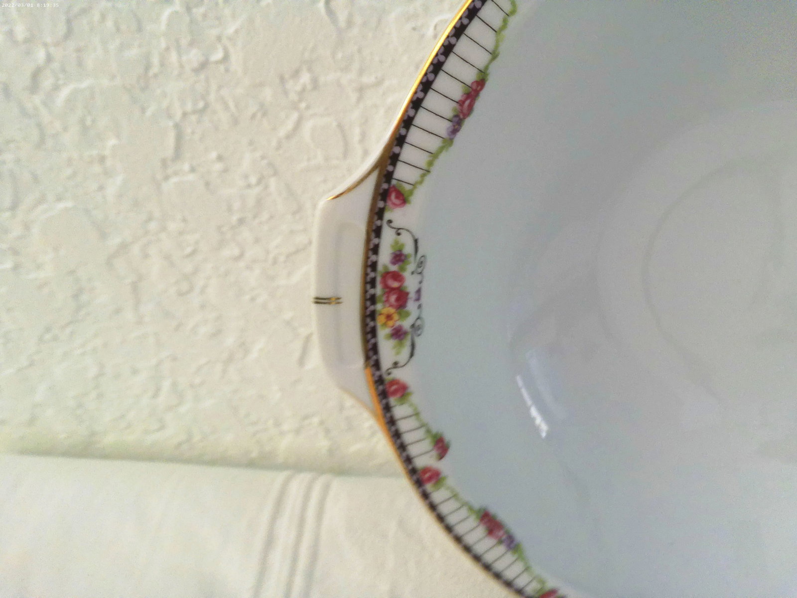 1950s Tk Thuny Czechoslovakia Floral Porcelain Dinnerware, 13 Pcs - 6