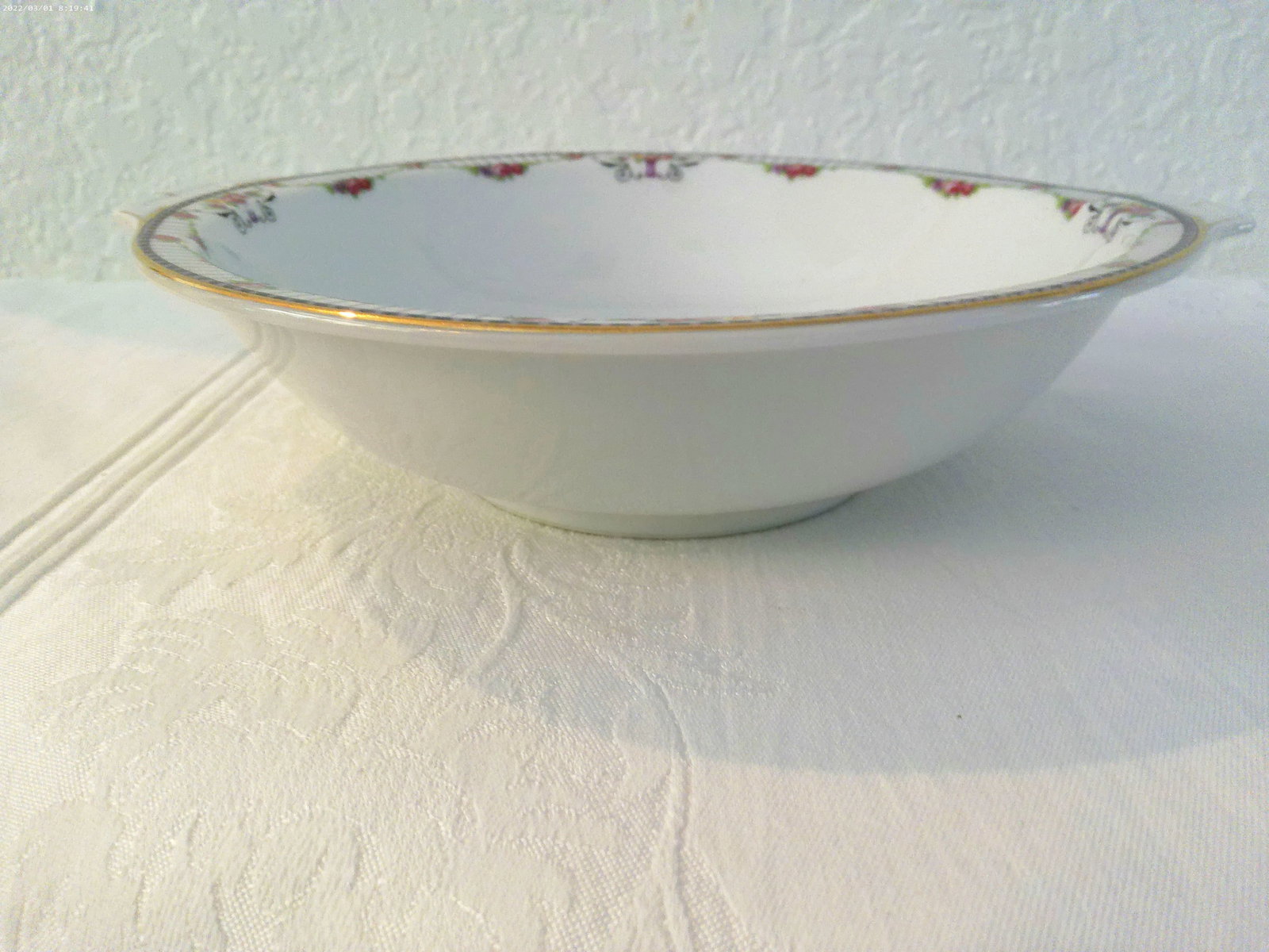 1950s Tk Thuny Czechoslovakia Floral Porcelain Dinnerware, 13 Pcs - 7