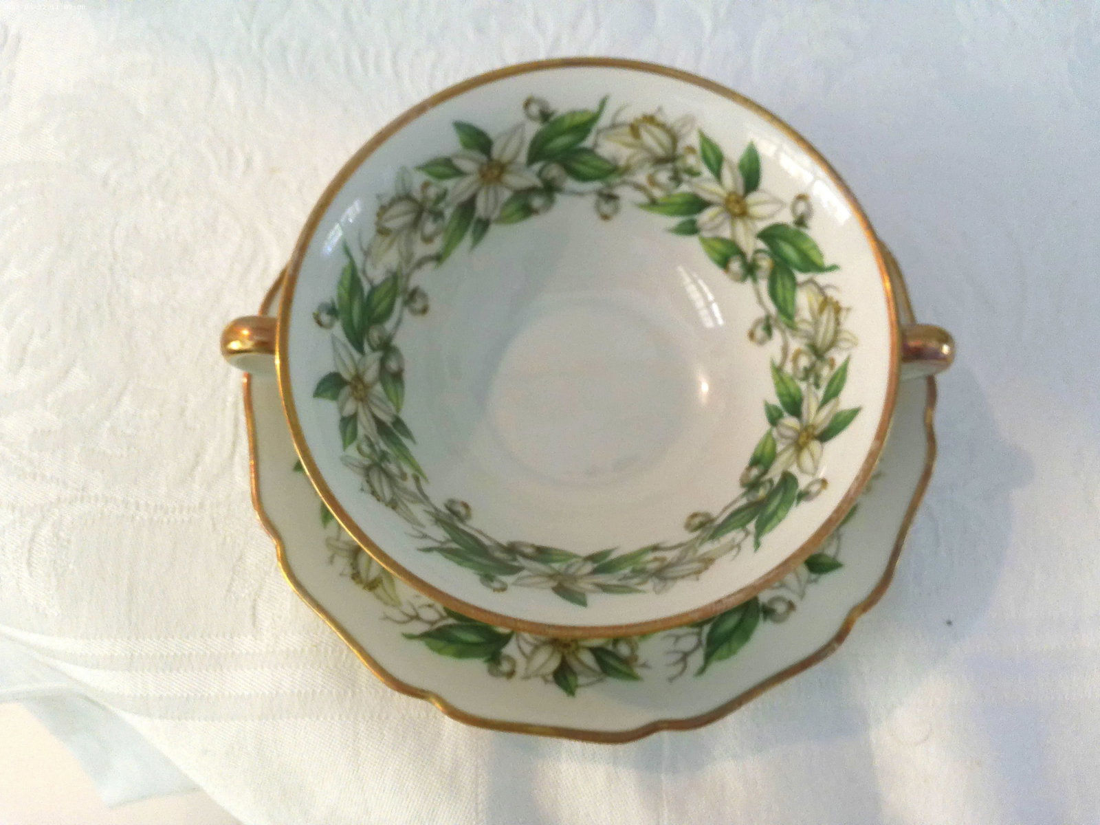 Mid-Century Hutschenreuther German Consume Bowls, Set of 8 - 4