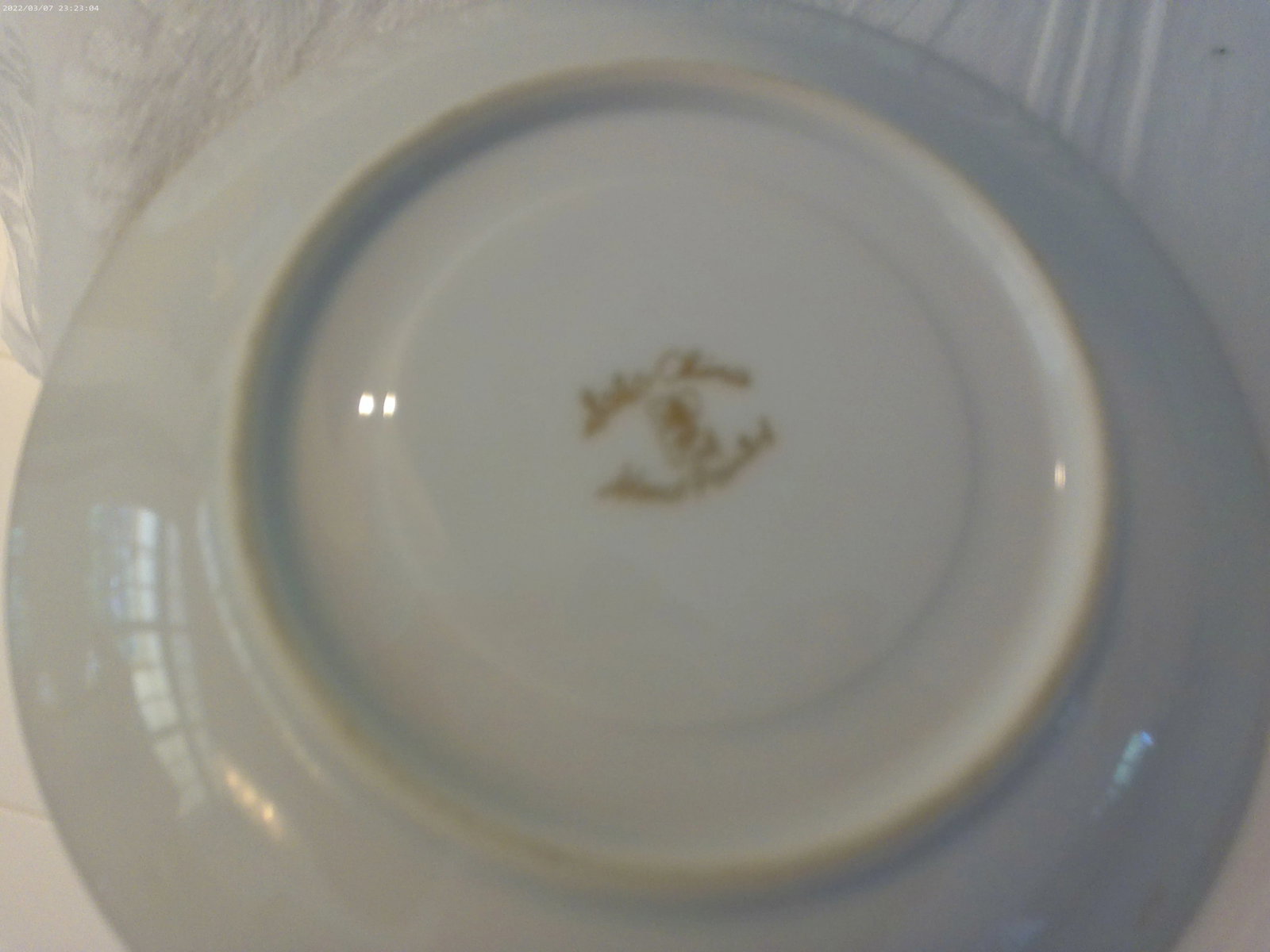 1970s Soko Bone China Bamboo Cups & Saucers, Srvc. For 8 - 4