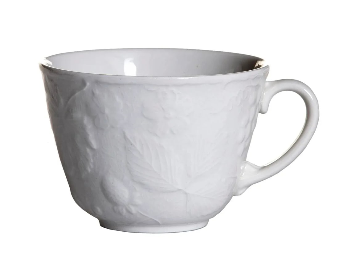 Burgess & Leigh English Ironstone Large Cups & Saucers Set; Service for 9 - 3