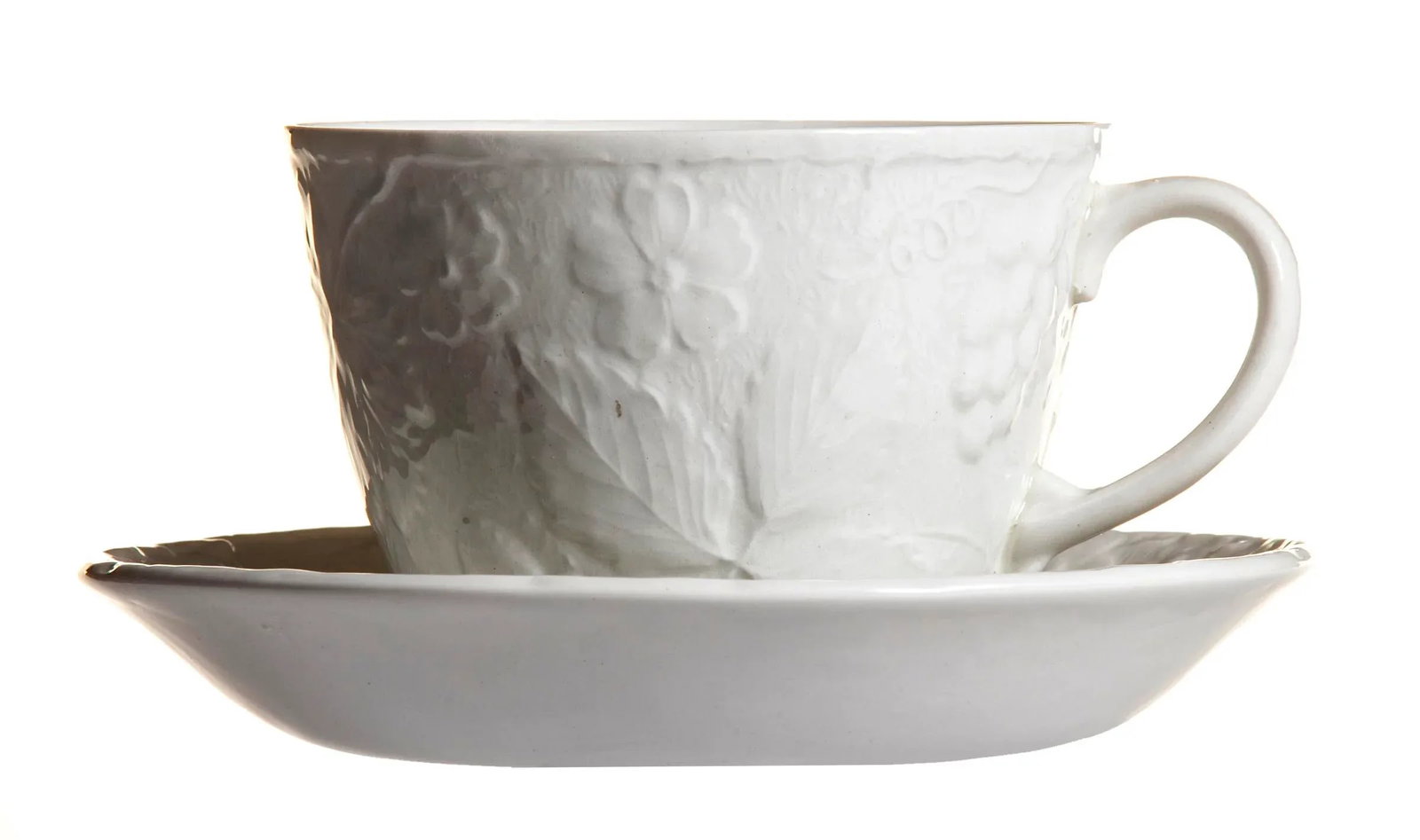 Burgess & Leigh English Ironstone Large Cups & Saucers Set; Service for 9 - 6