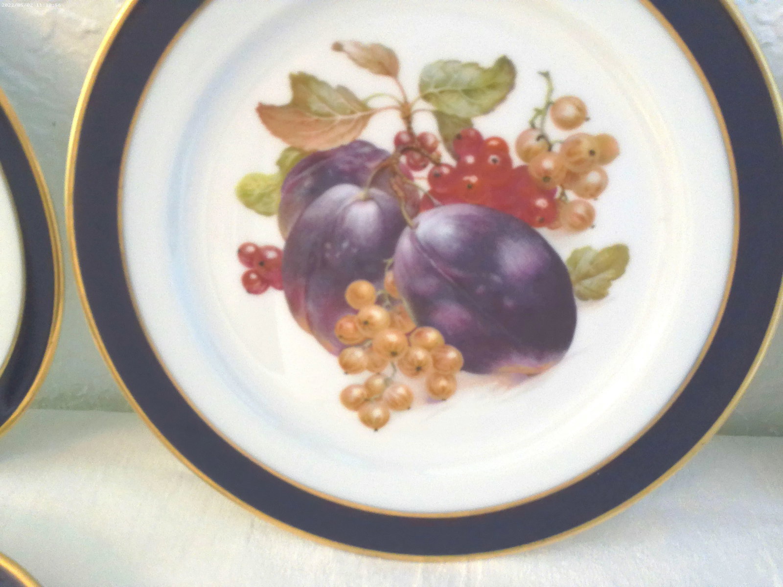 1970s Heinrich Germany Fruit Motif Dessert/Display Plates, Set of 6 - 3