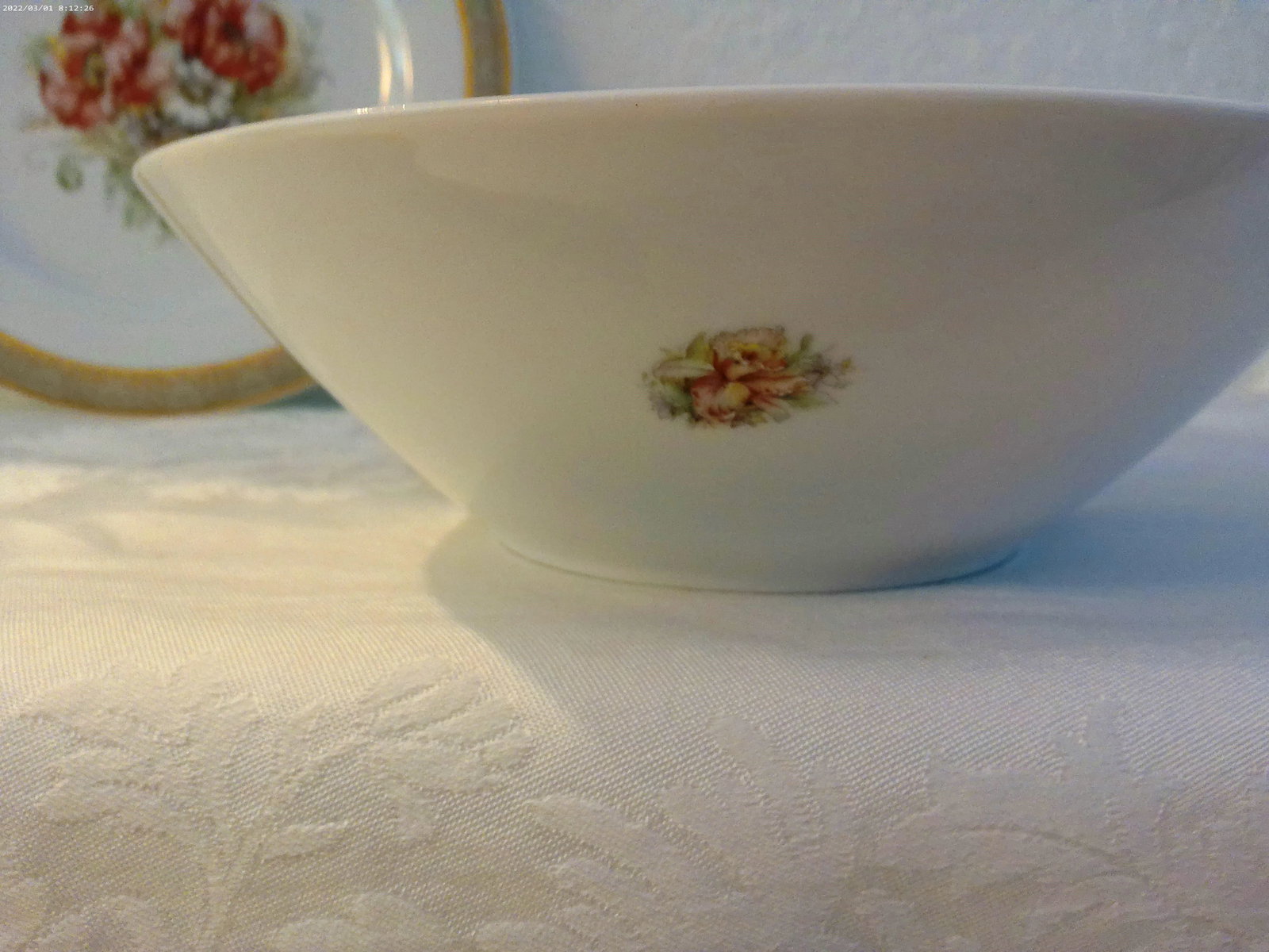 Vintage T. Limoges Italy 24k Gold Floral Serving Pieces, Set of 3 - 5