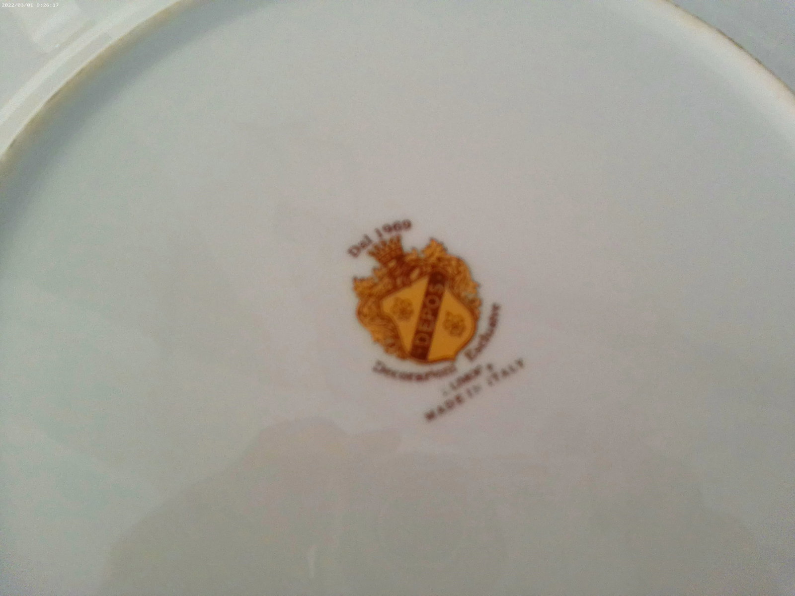 Vintage T. Limoges Italy 24k Gold Floral Serving Pieces, Set of 3 - 9