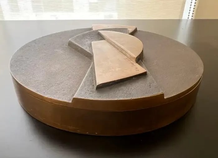 Esa Fedrigolli Sculptural Bronze 1980s Italian Box - 2