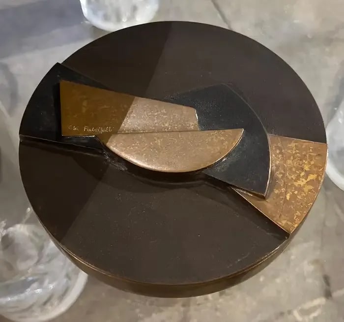Esa Fedrigolli Sculptural Bronze 1980s Italian Box - 4