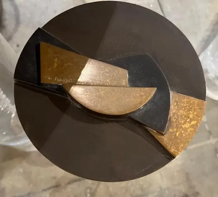 Esa Fedrigolli Sculptural Bronze 1980s Italian Box - 5