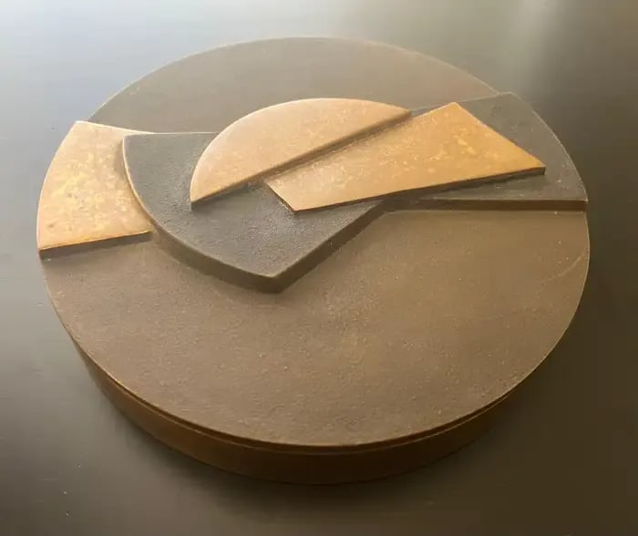 Esa Fedrigolli Sculptural Bronze 1980s Italian Box - 6