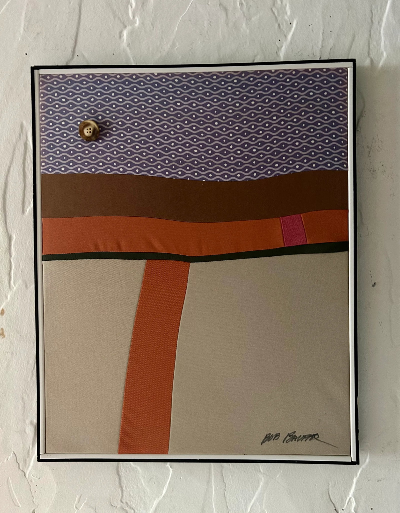"Big Chance". Dyed and Stretched Fabric Over Frame, Signed by Artist - 2