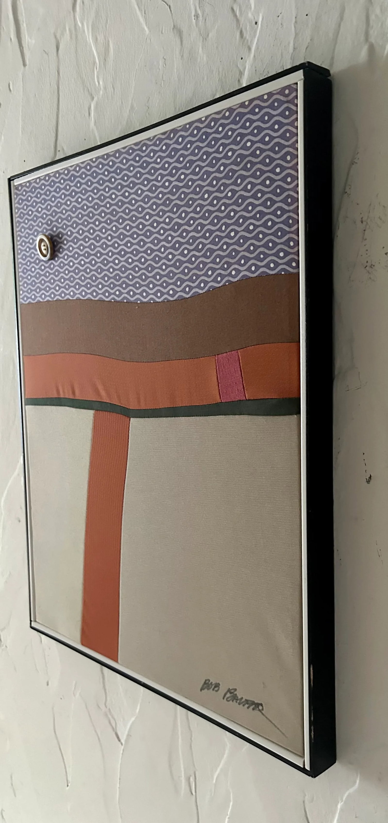 "Big Chance". Dyed and Stretched Fabric Over Frame, Signed by Artist - 3