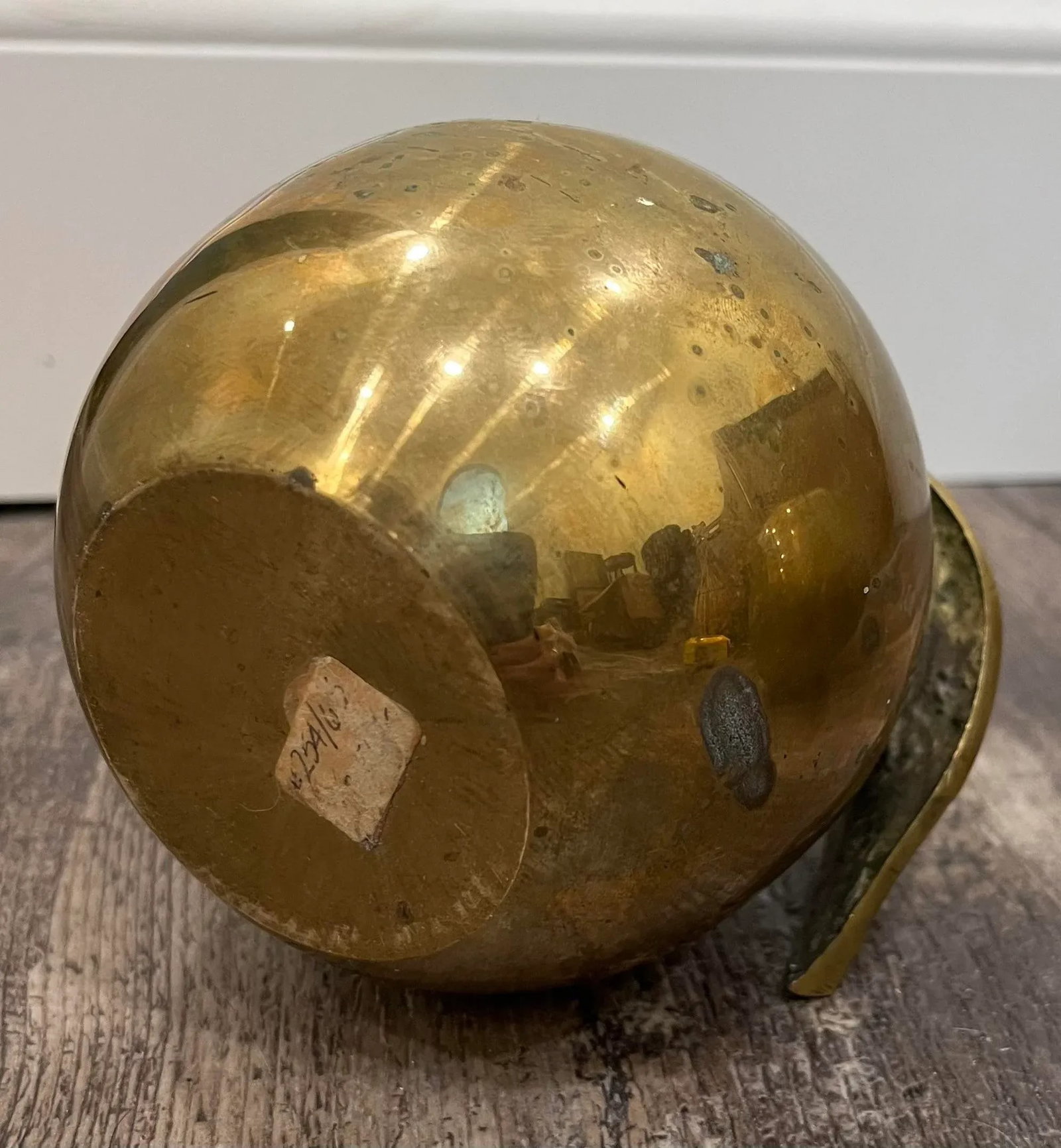 Mid Century Solid Brass Apples- a Pair - 10