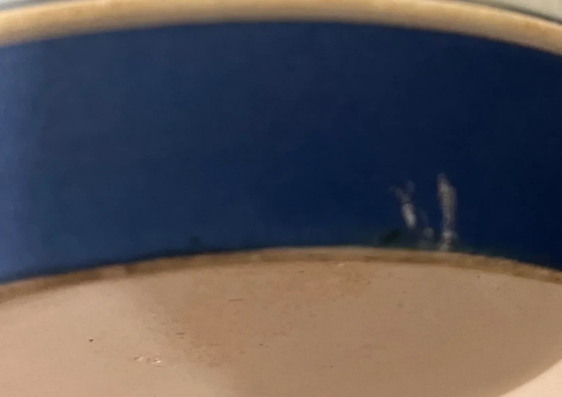 Mid 19th Century Wedgwood Cobalt Jasperware Biscuit Jar - 8