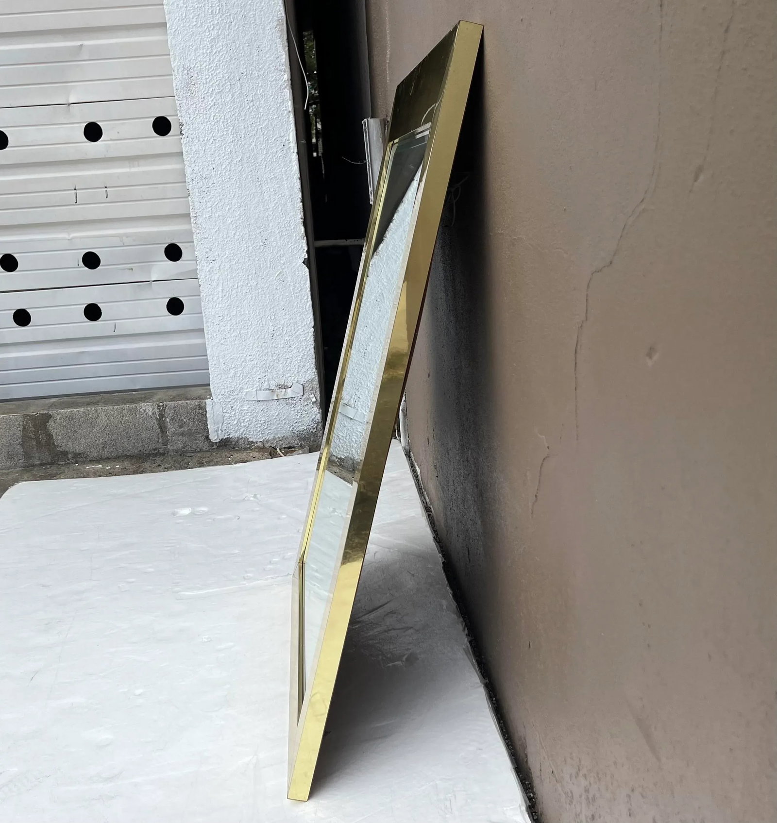 Curtis Jere Style Brass Wall Mirror - 7