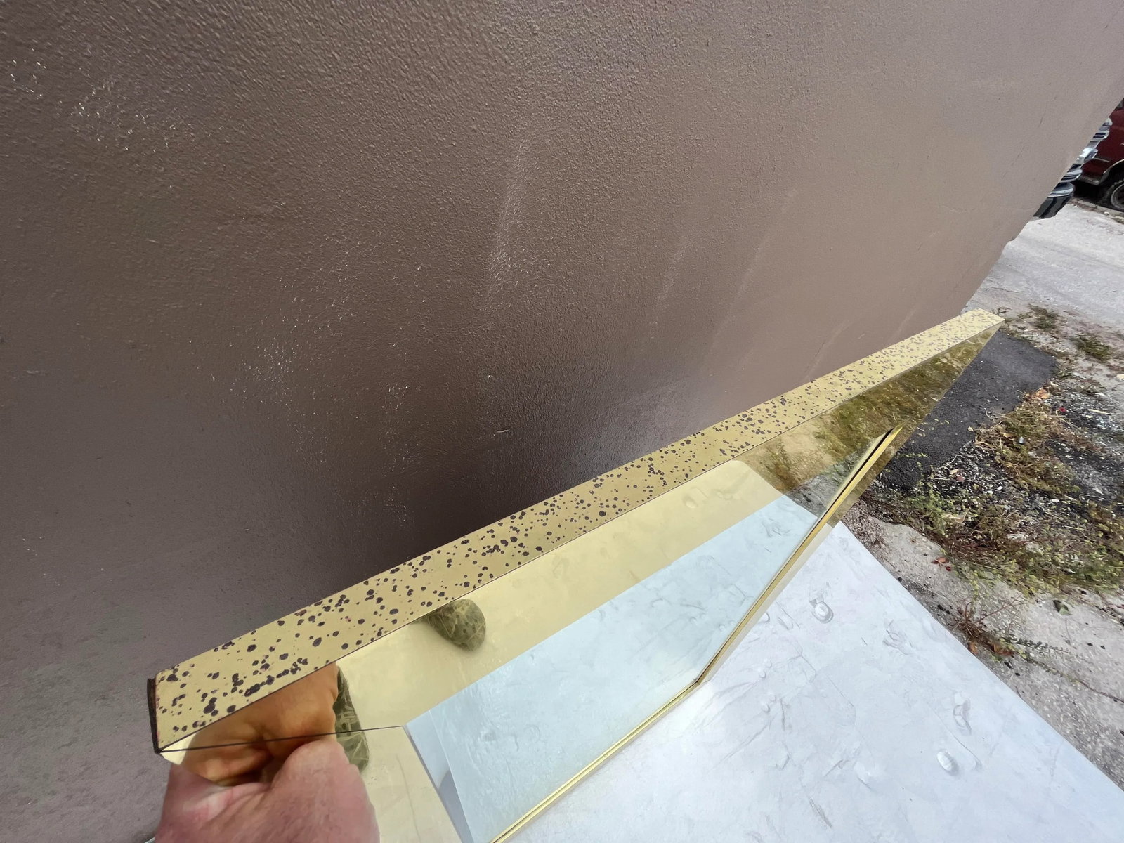 Curtis Jere Style Brass Wall Mirror - 9