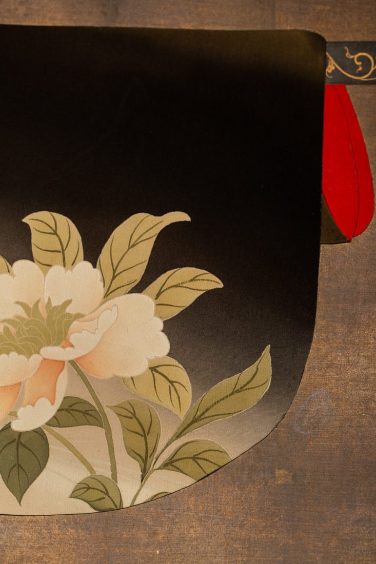1920s Vintage Japanese Two Panel Kimono Screen - 8