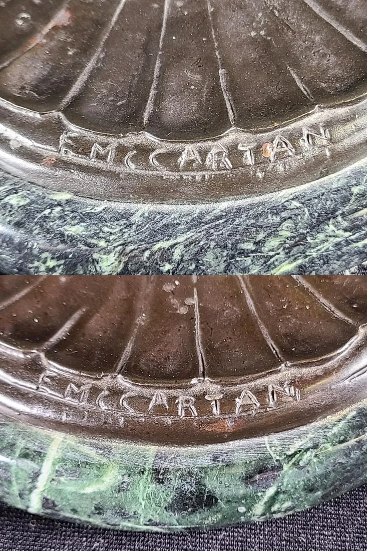 1910s Edward McCartan Bronze Sculpture Art Nudes on Marble Base Candlestick Holders- a Pair - 11