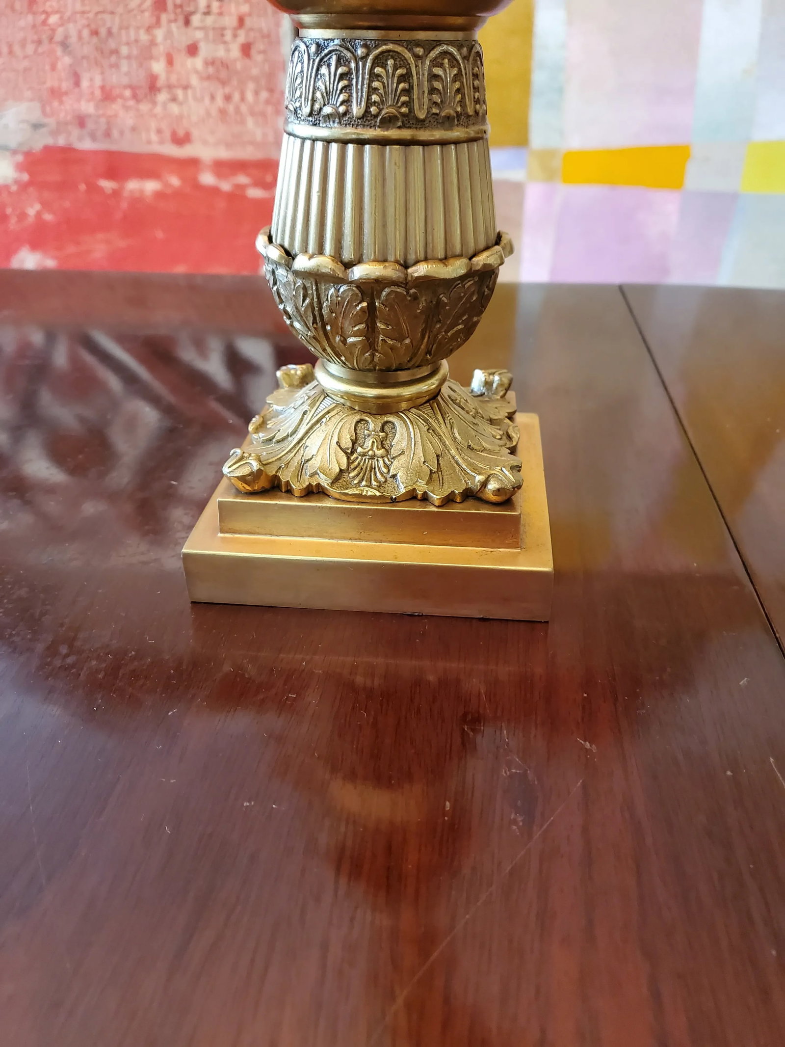 Antique French Empire Ormolu Gilt Gold Candleabras- Set of 2 - 8