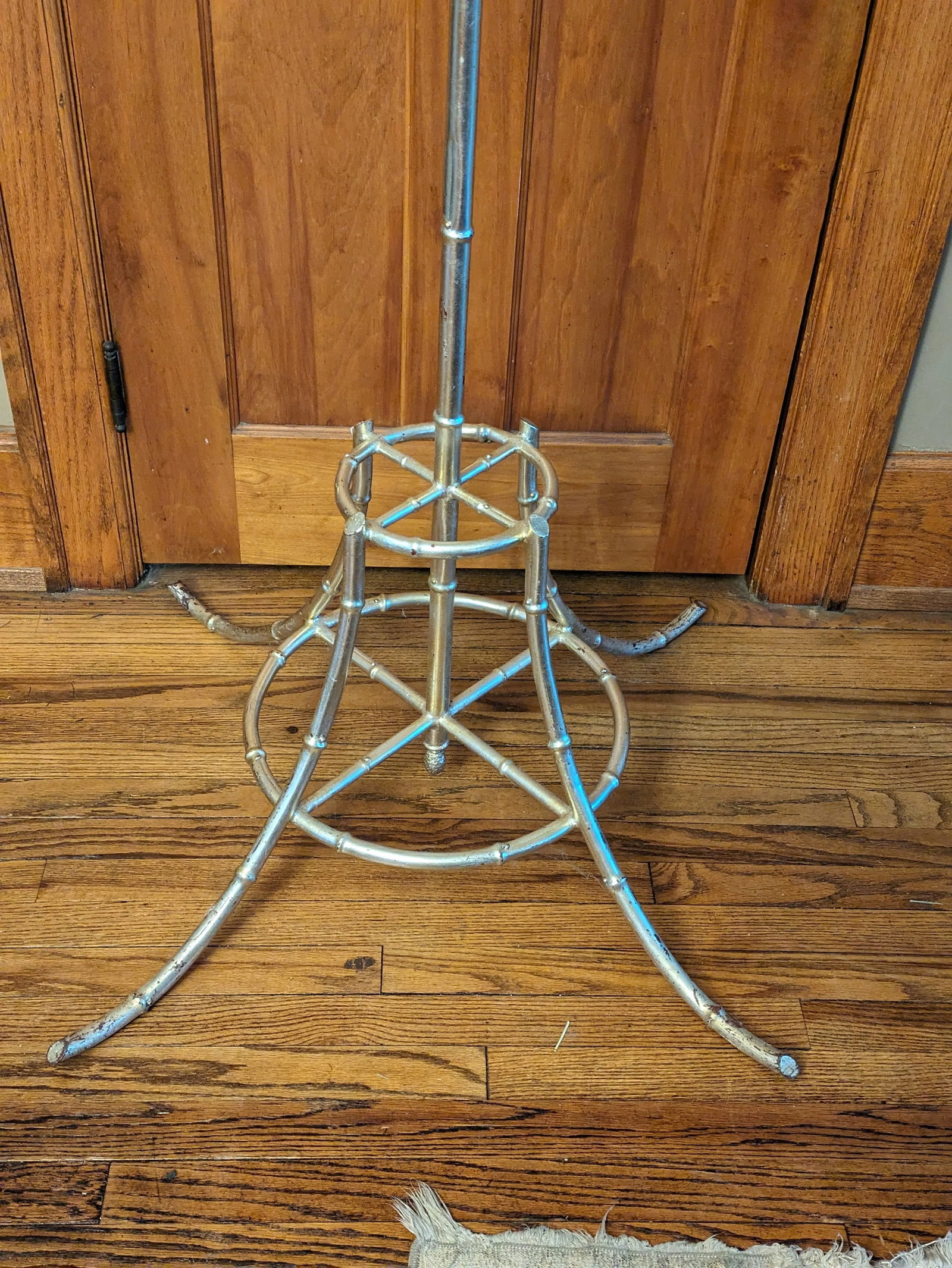 Mid 20th Century Vintage Silverleaf Bamboo Style Clothing Rack Store Display - 7