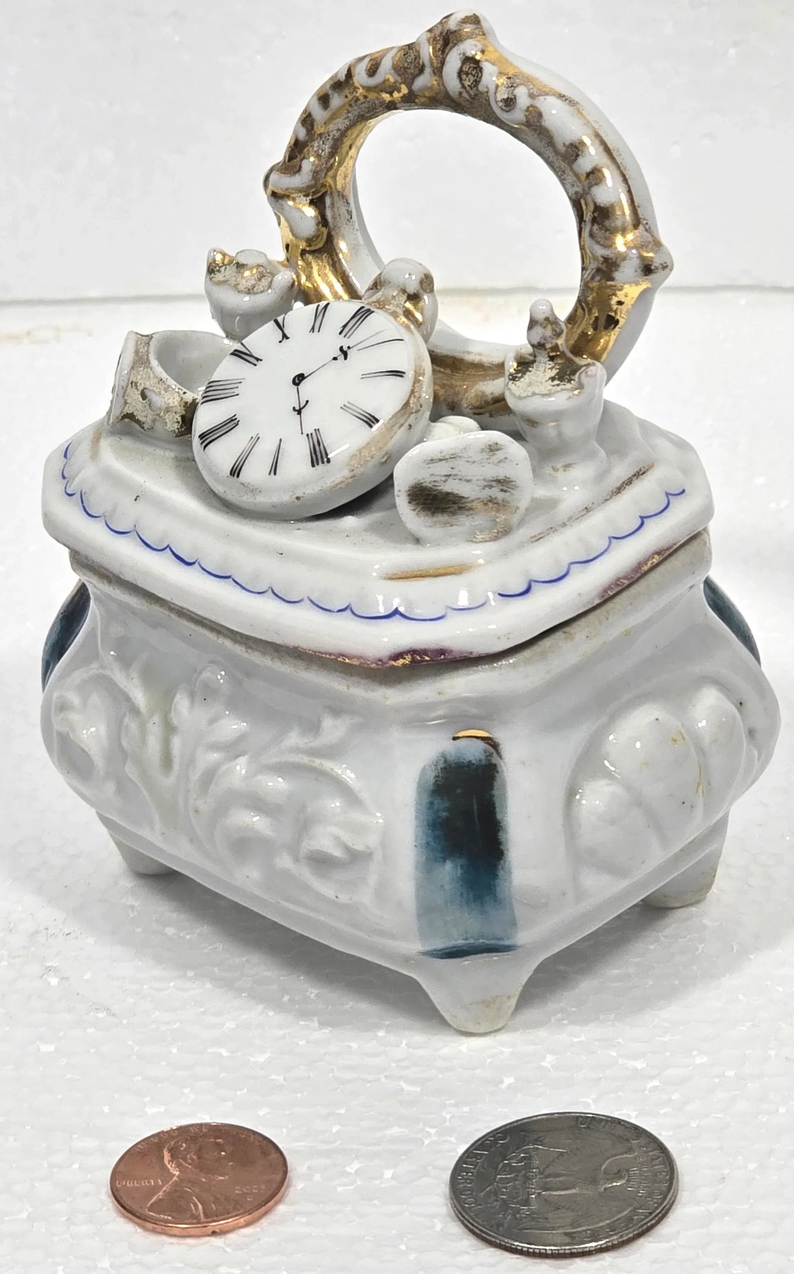 Mid 19th Century Victorian Conta & Boehme German Porcelain Fairing Boxes - Set of 15 - 5