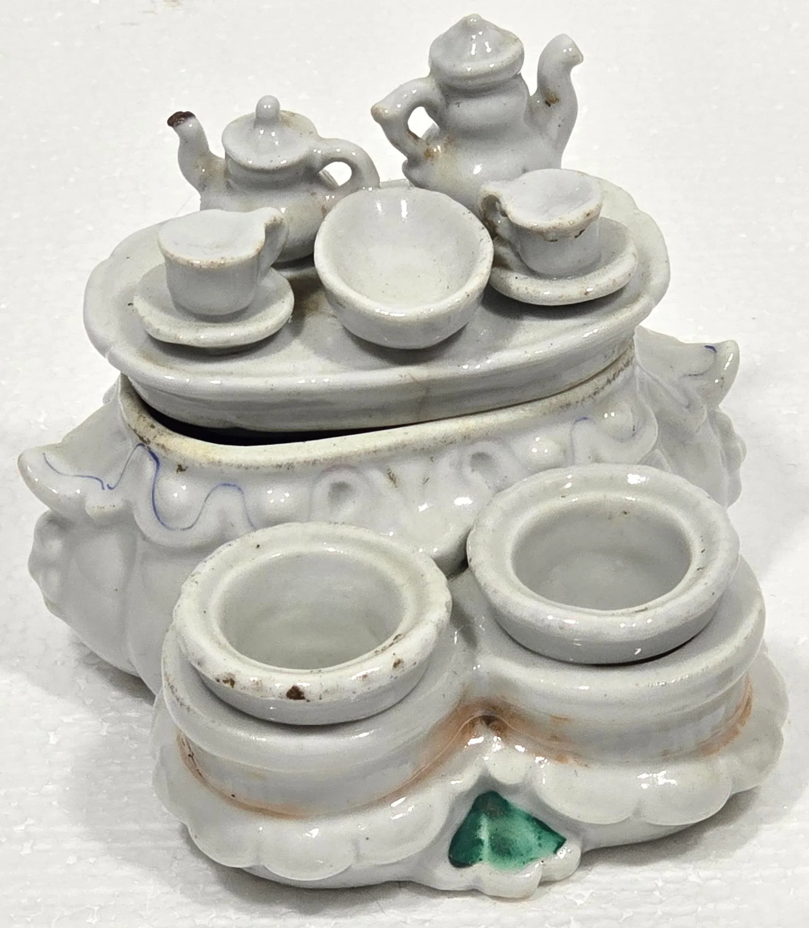 Mid 19th Century Victorian Conta & Boehme German Porcelain Fairing Boxes - Set of 15 - 7