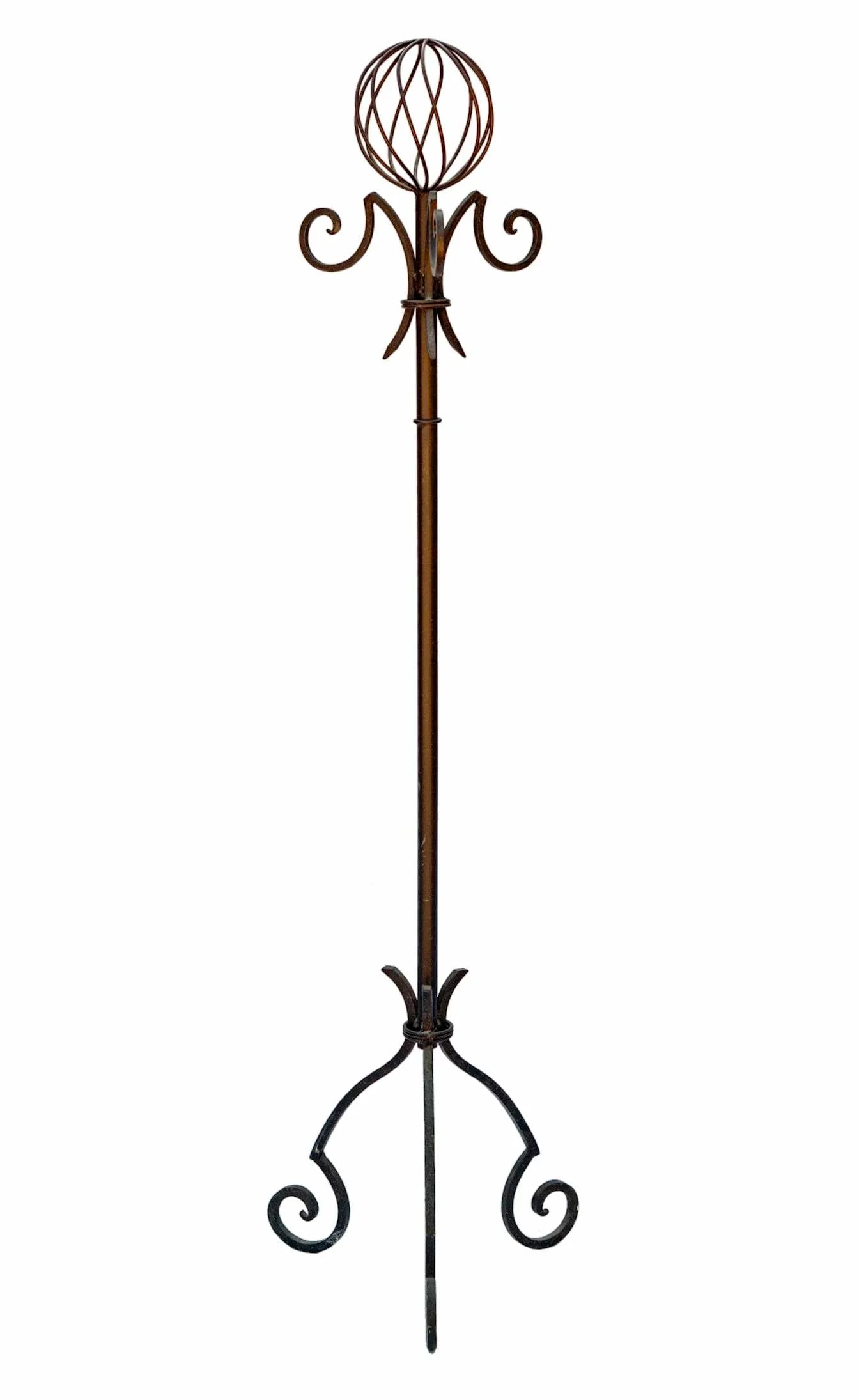 Late 20th Century Wrought Iron Hat & Coat Rack - 4