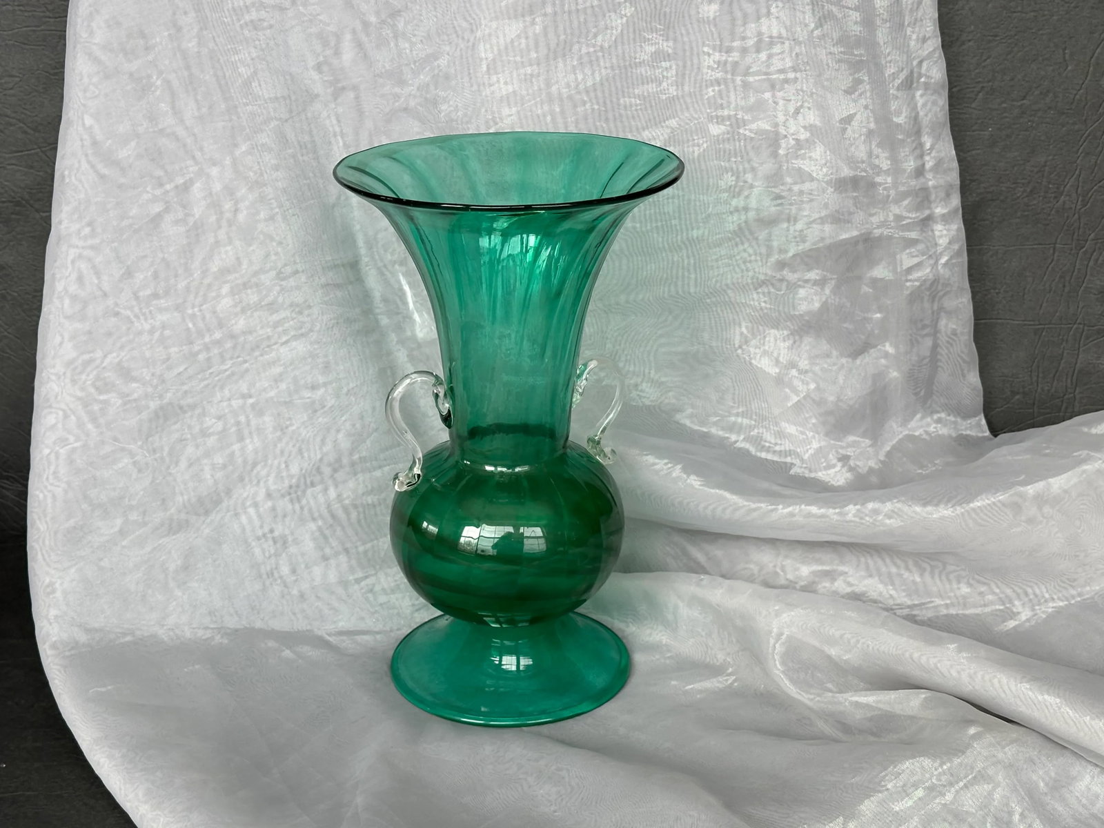 Hand Blown Italian Art Glass Vase - 12