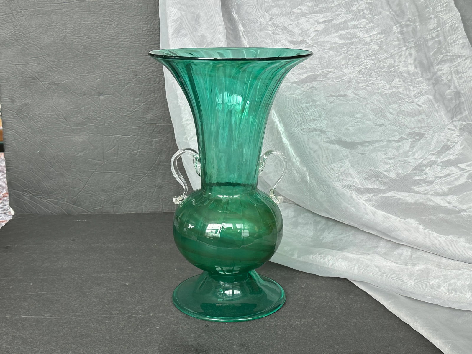 Hand Blown Italian Art Glass Vase - 2