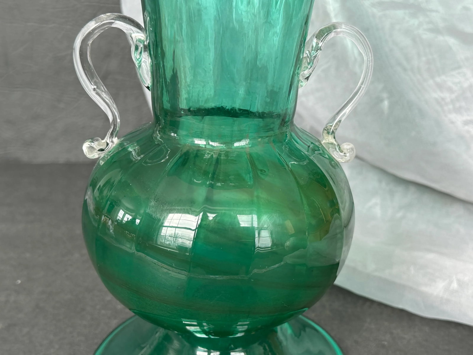 Hand Blown Italian Art Glass Vase - 5