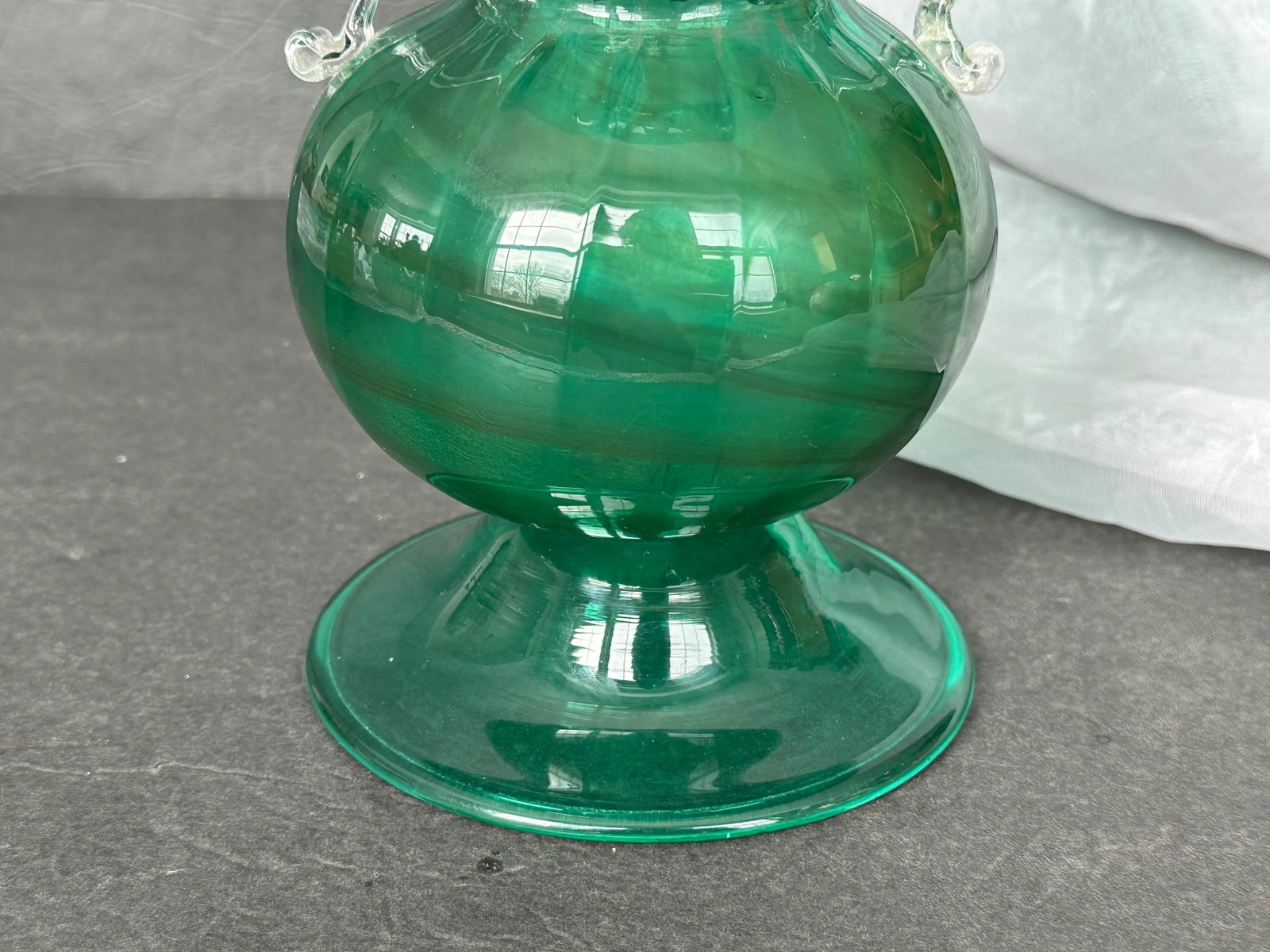 Hand Blown Italian Art Glass Vase - 6