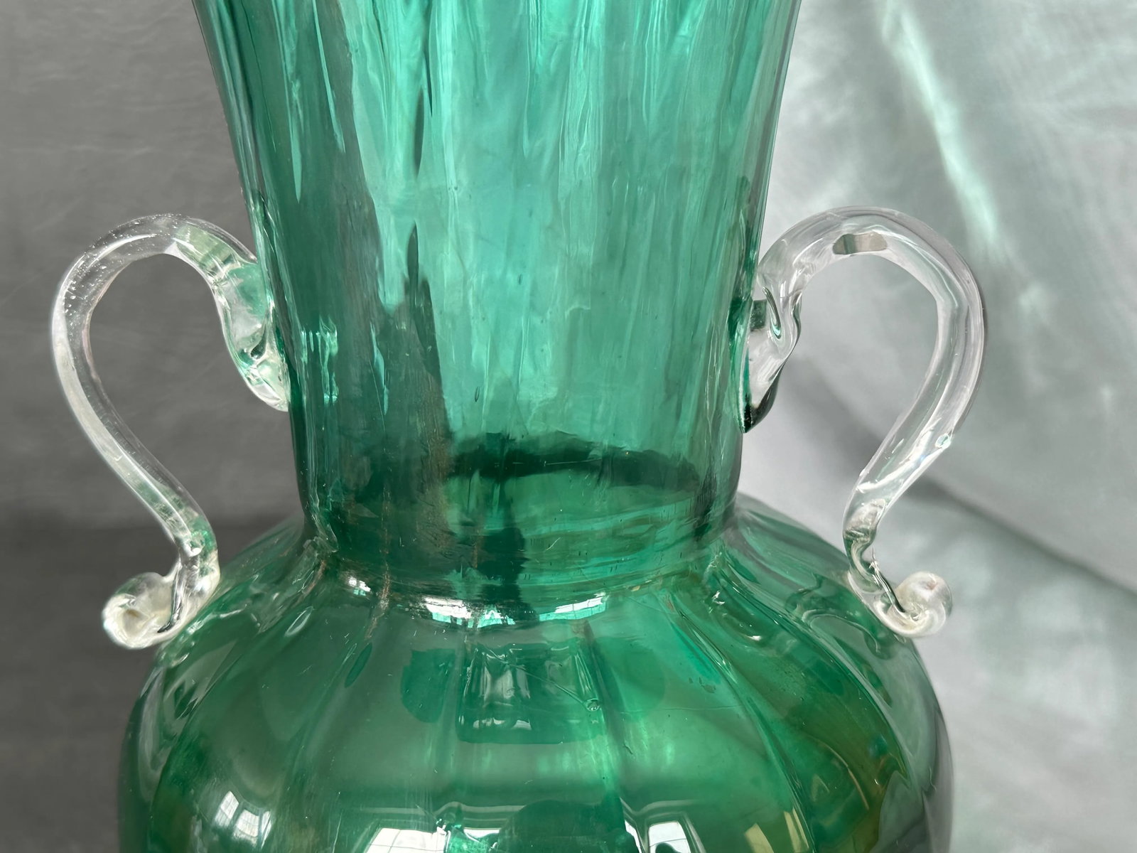 Hand Blown Italian Art Glass Vase - 8