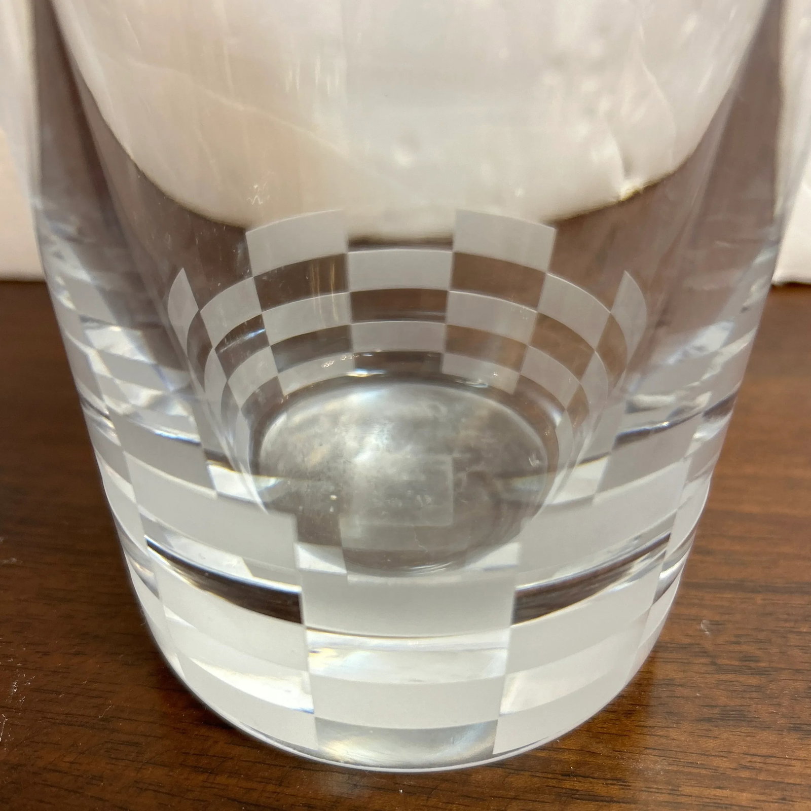 Christolfle Sterling and Crystal Etched Decanter Signed - 7