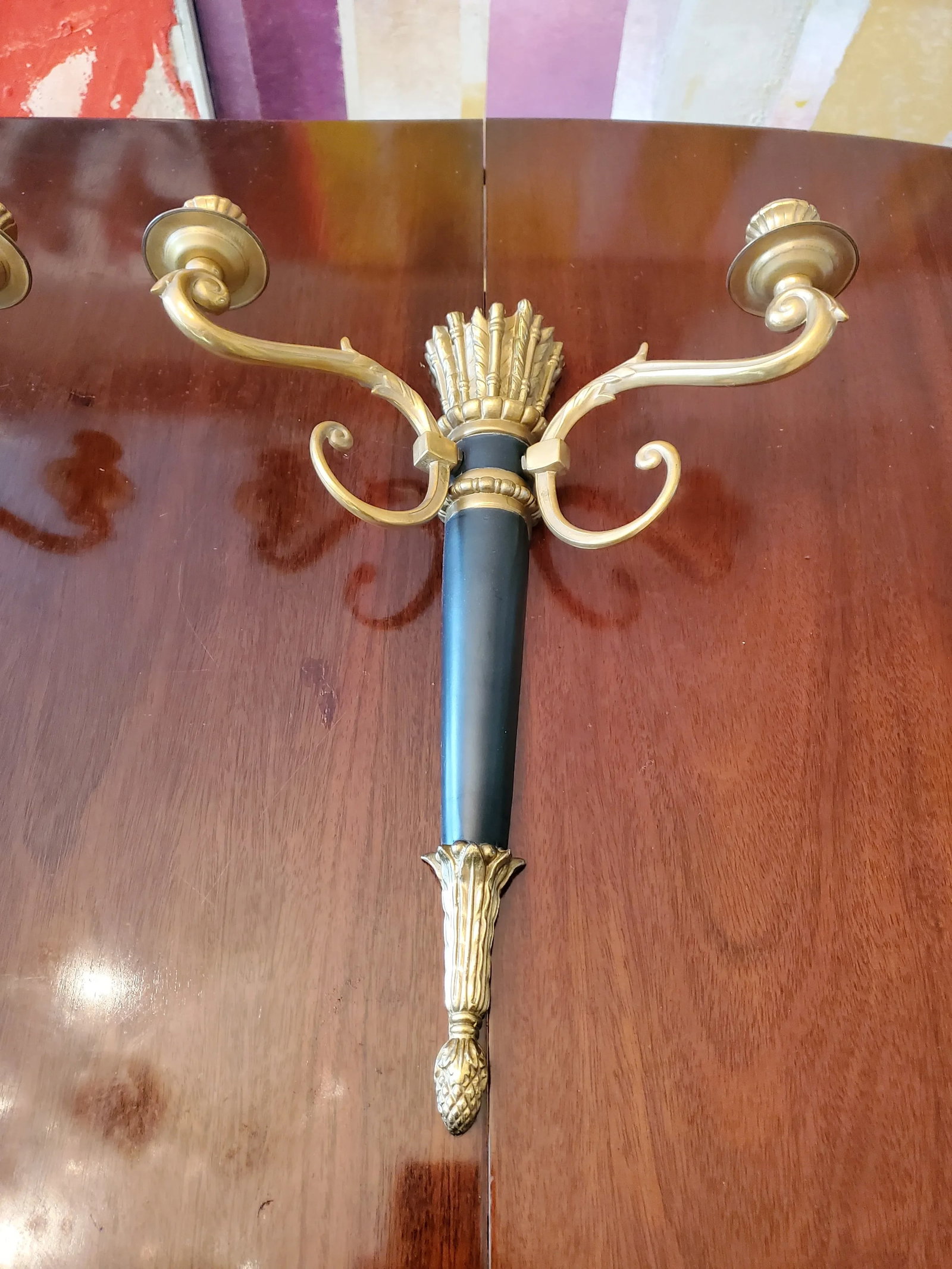 Vintage Mid-Century Hollywood Quiver Sconces - a Pair - 2