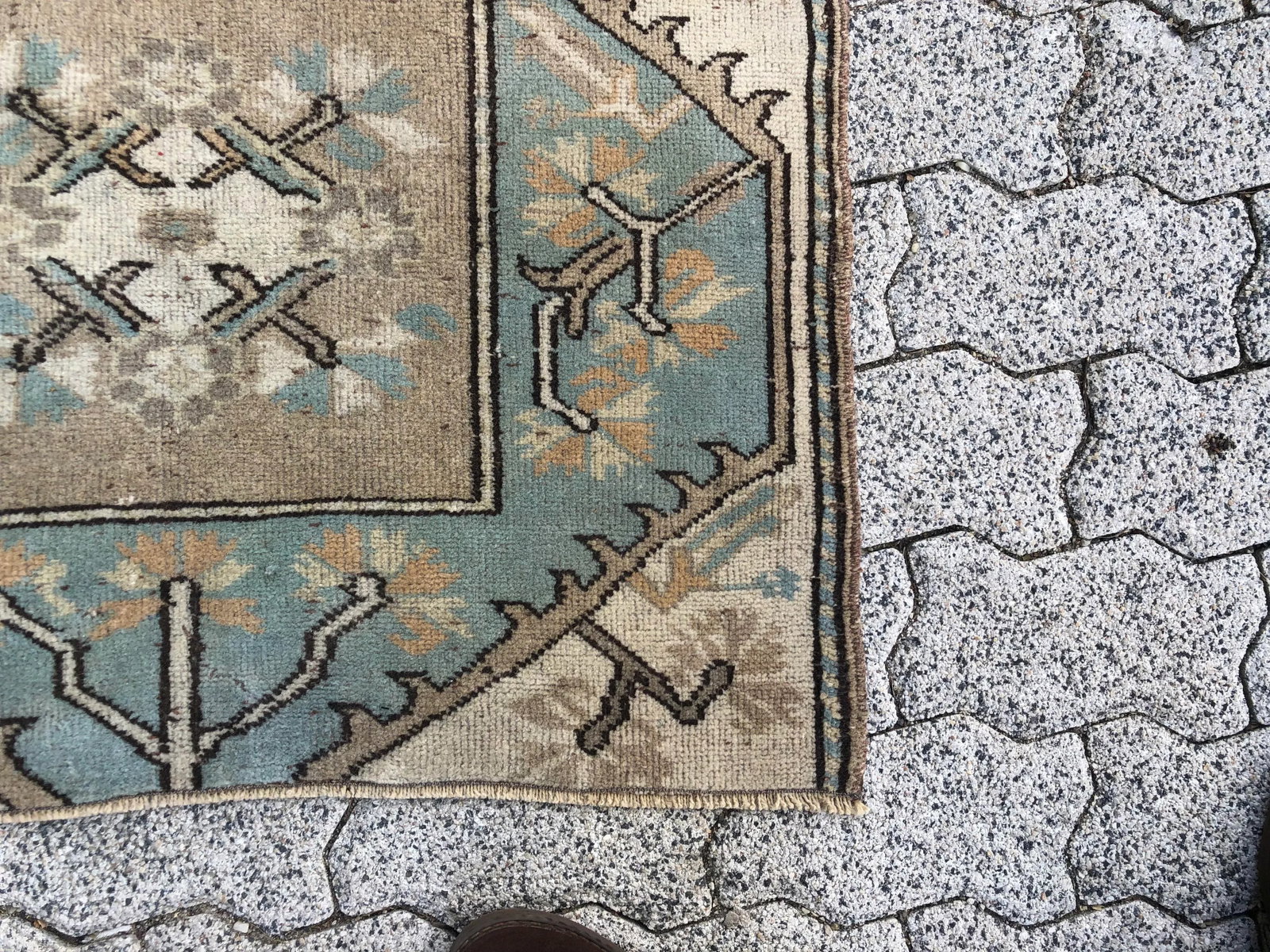 1970s Vintage Small Turkish Tribal Handmade Rug - 2'7'' * 3'11'' - 10