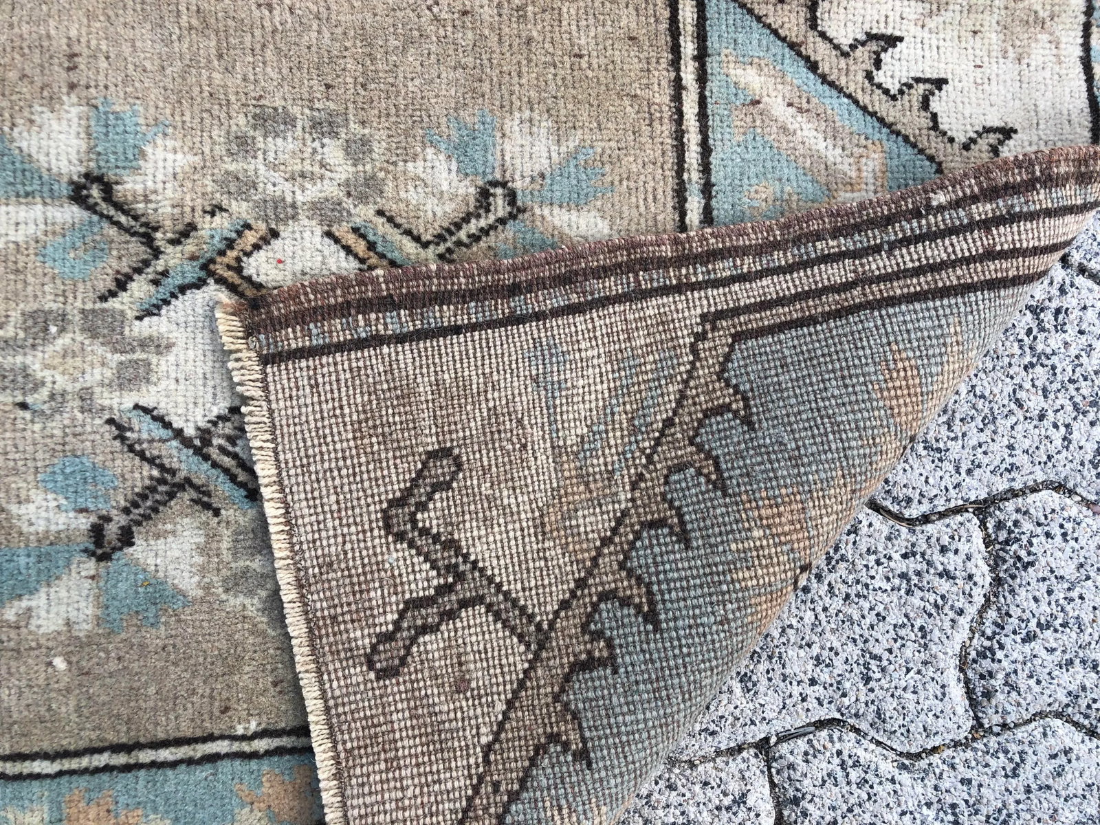 1970s Vintage Small Turkish Tribal Handmade Rug - 2'7'' * 3'11'' - 4