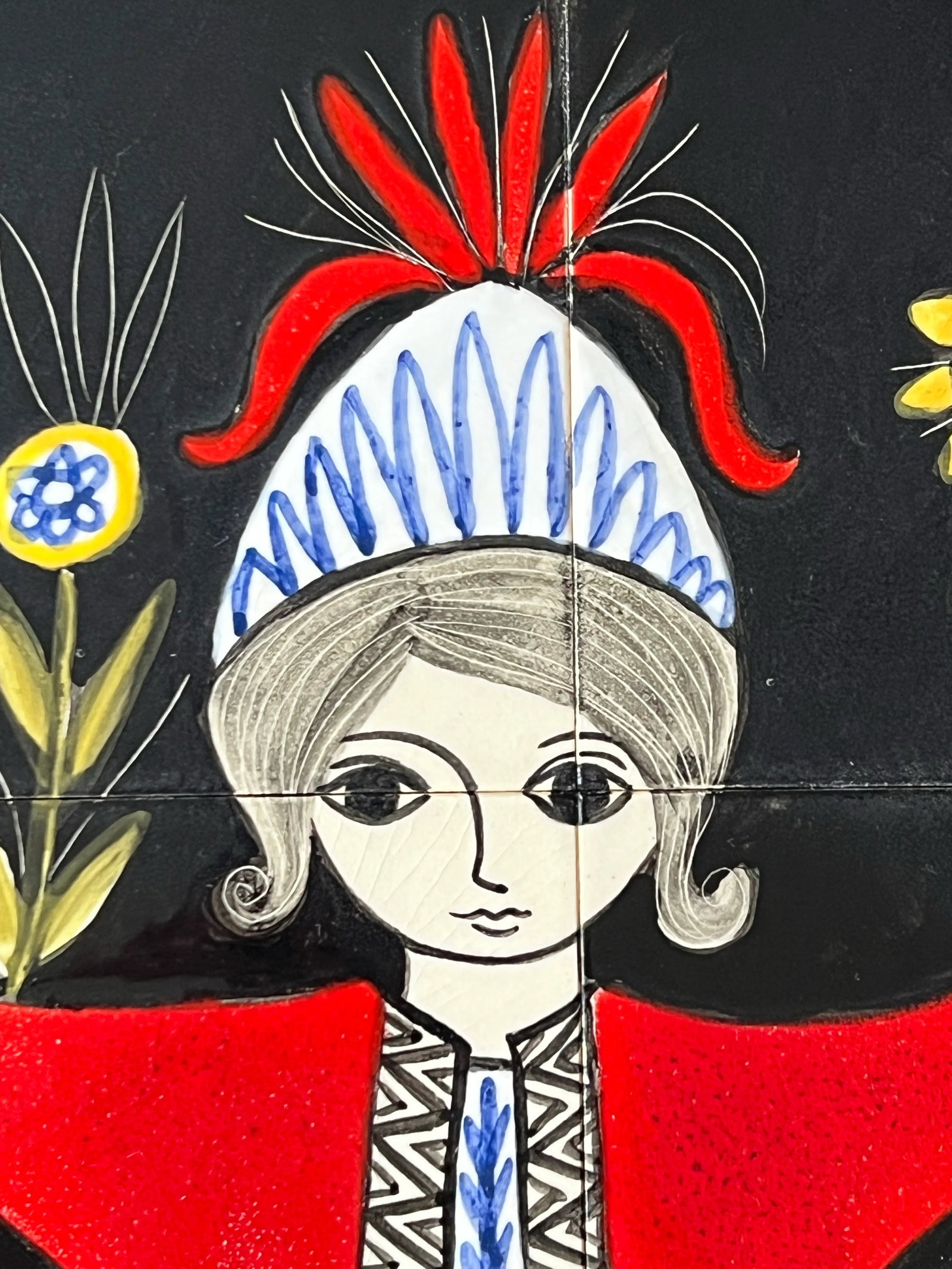 Mid Century French Ceramic Tile Art by Dodik Jegou - 7