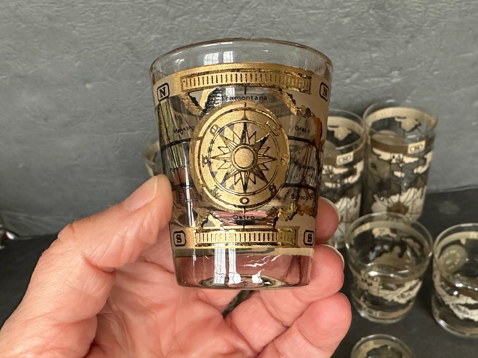 Mid Century Cocktail Barware Glassware Set of 16 - 9