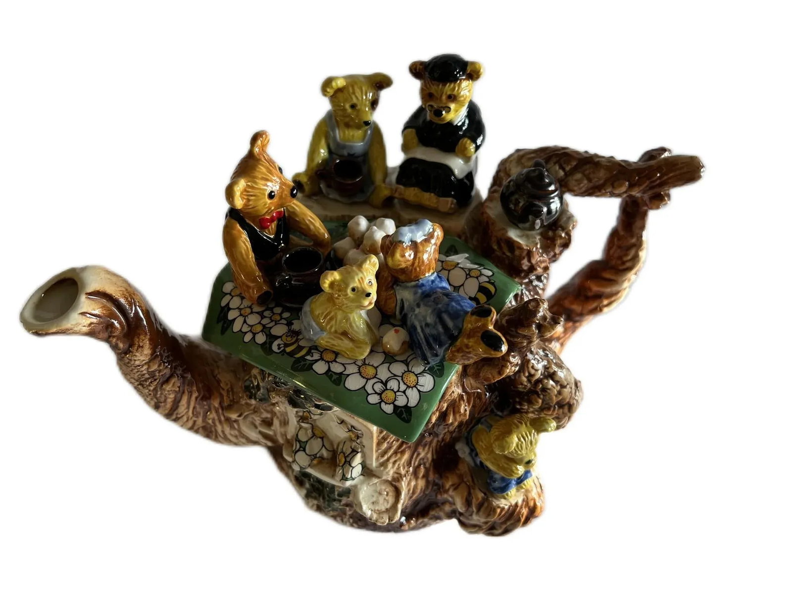 Vintage Paul Cardew's Ceramic Teapot "Teddy Bears Picnic" - 2