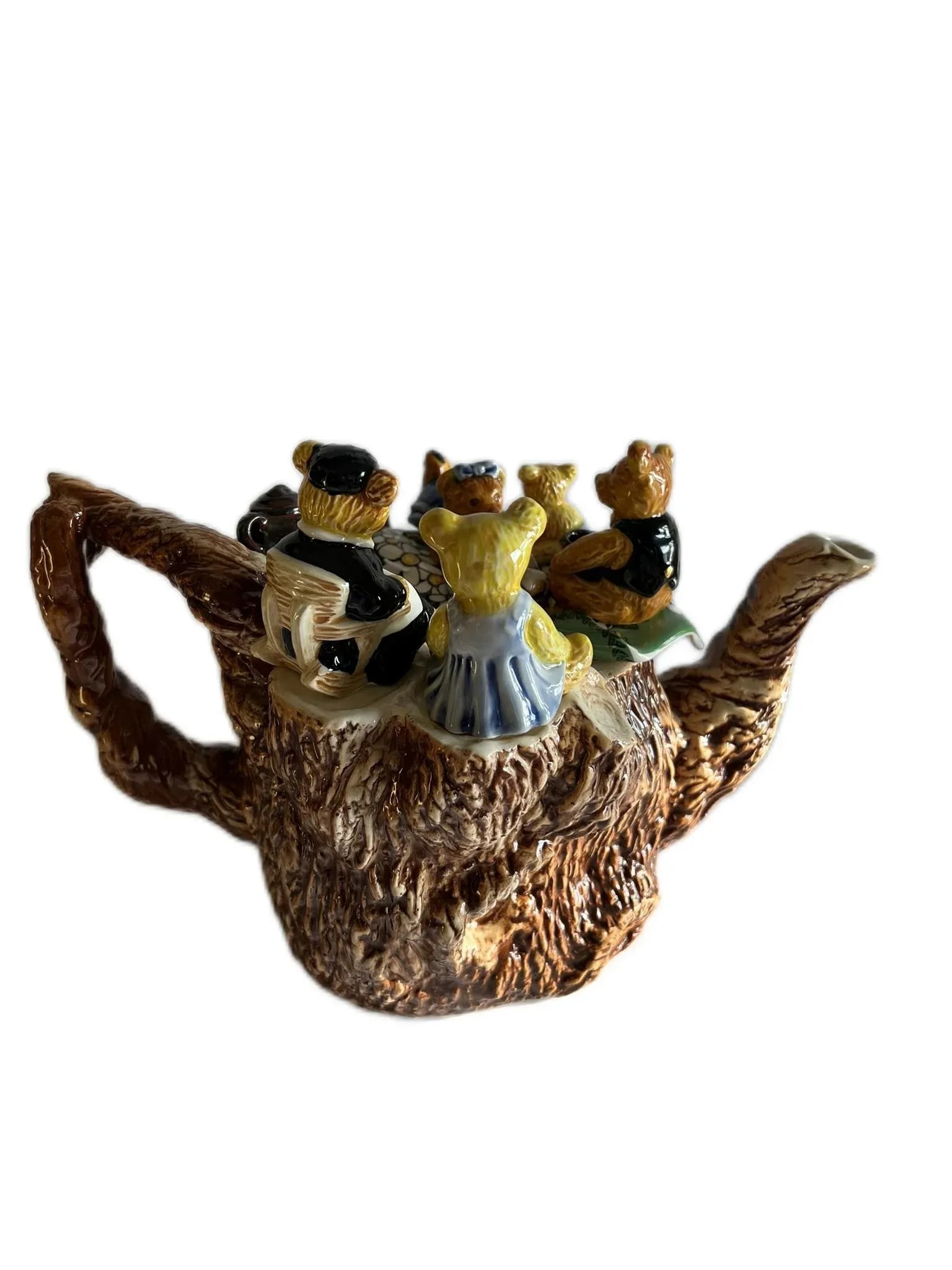 Vintage Paul Cardew's Ceramic Teapot "Teddy Bears Picnic" - 4