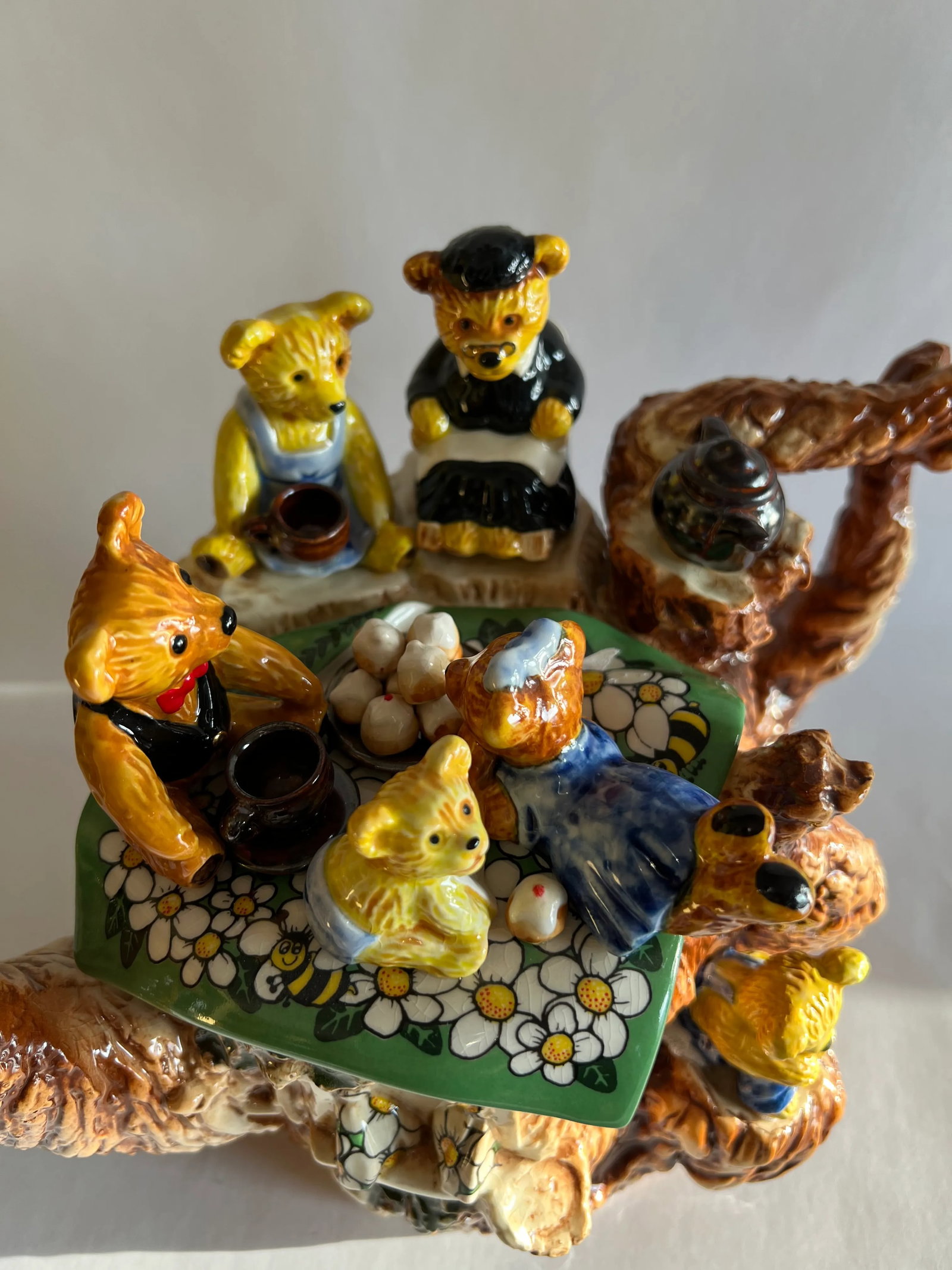 Vintage Paul Cardew's Ceramic Teapot "Teddy Bears Picnic" - 6