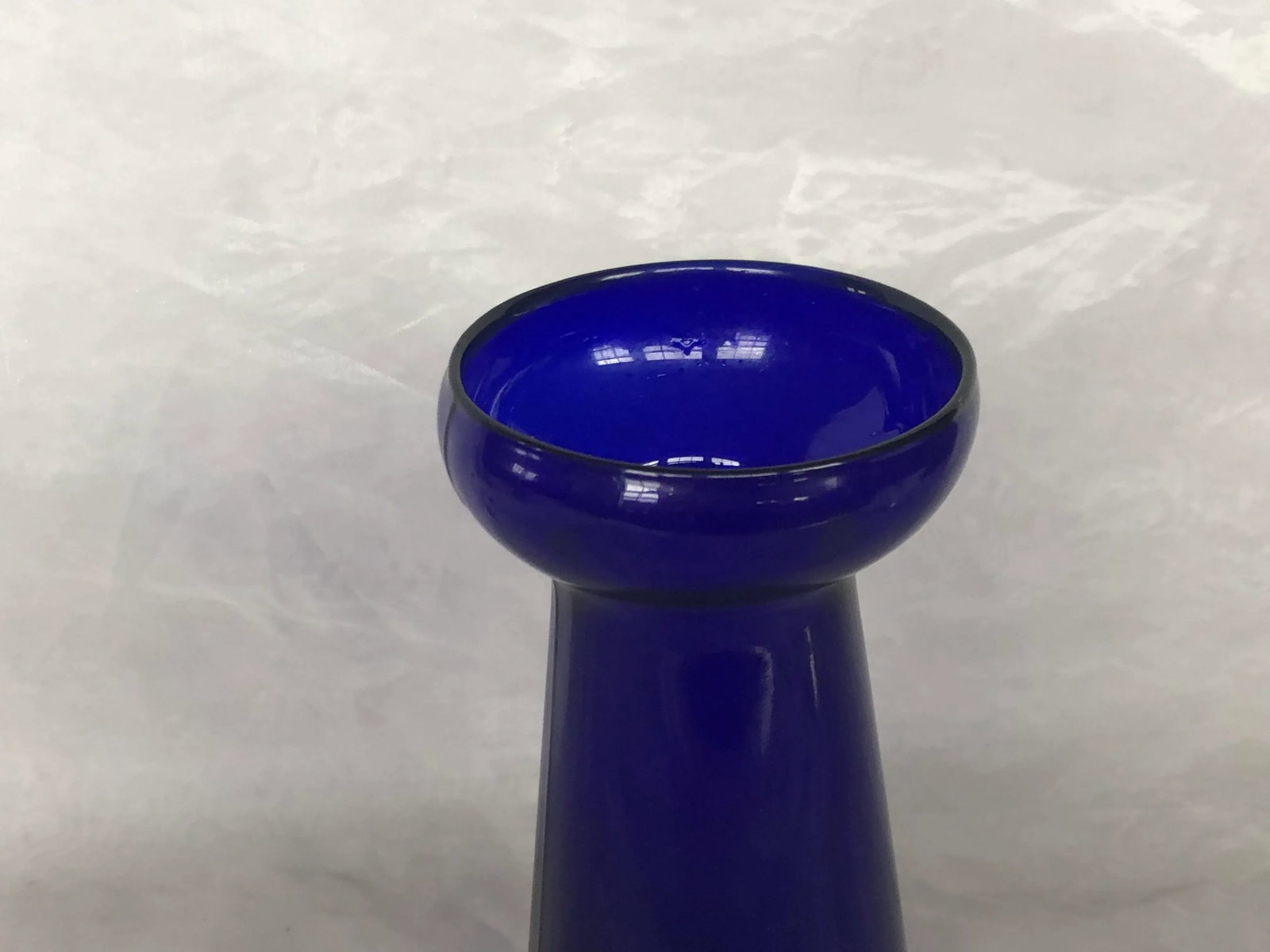 Cobalt Blue Glass Hyacinth Vase - 4