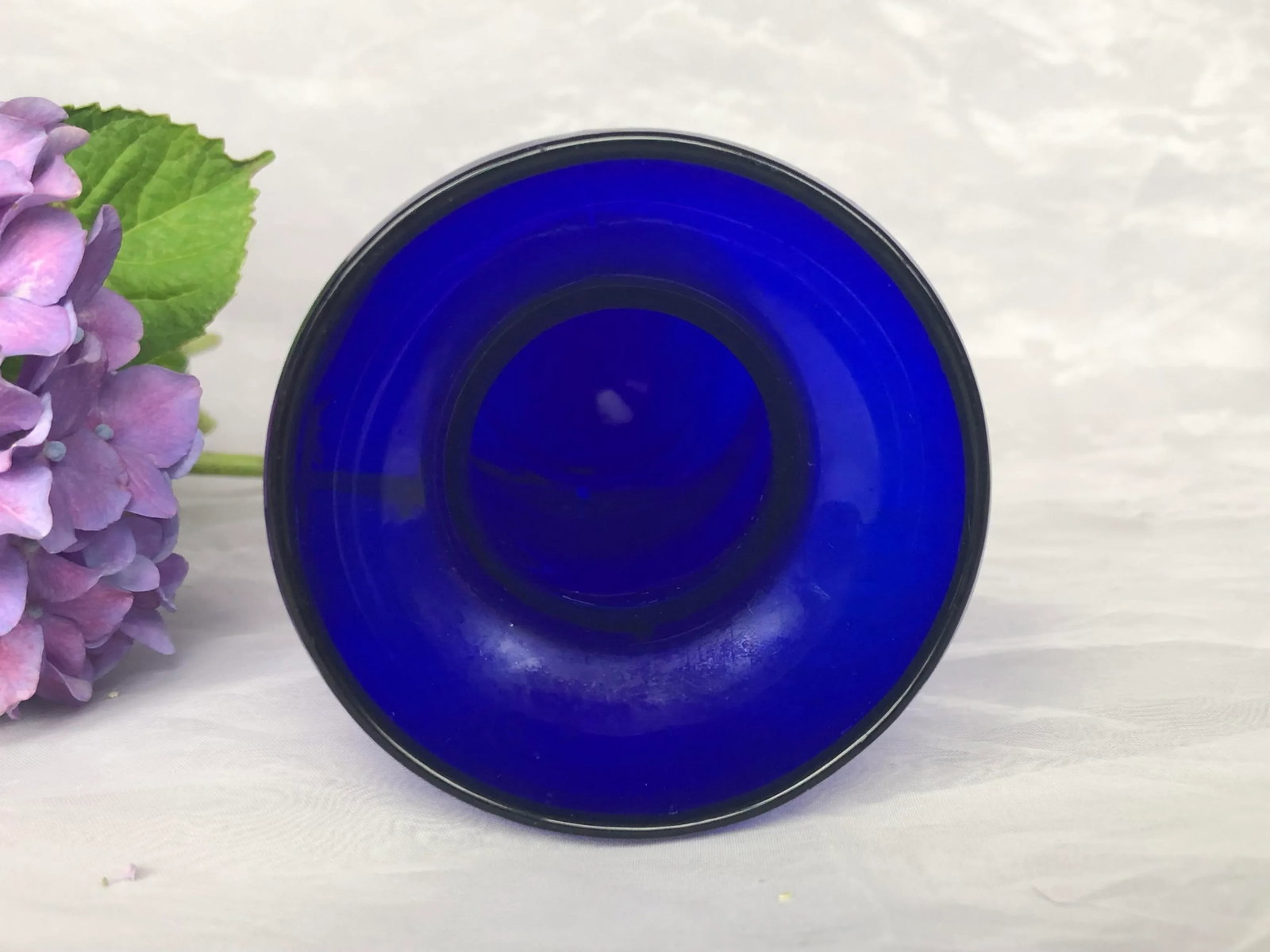 Cobalt Blue Glass Hyacinth Vase - 9