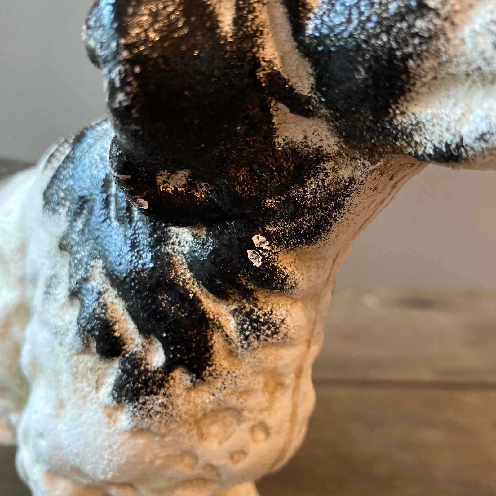 Antique English Pointer Dog Cast Iron Door Stop - 12