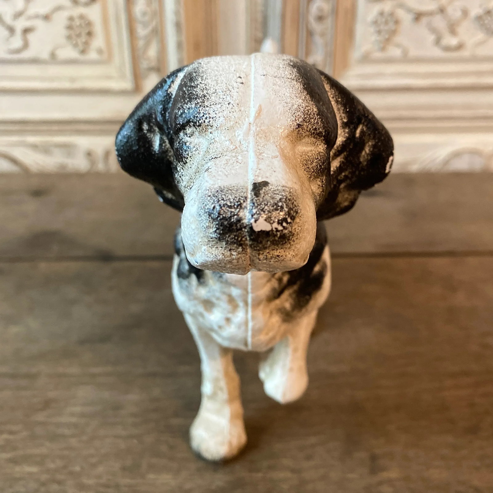 Antique English Pointer Dog Cast Iron Door Stop - 3