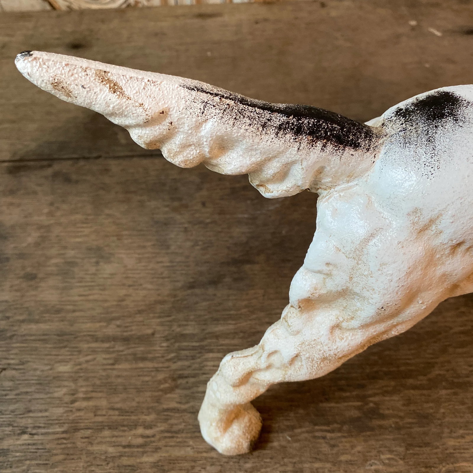 Antique English Pointer Dog Cast Iron Door Stop - 9