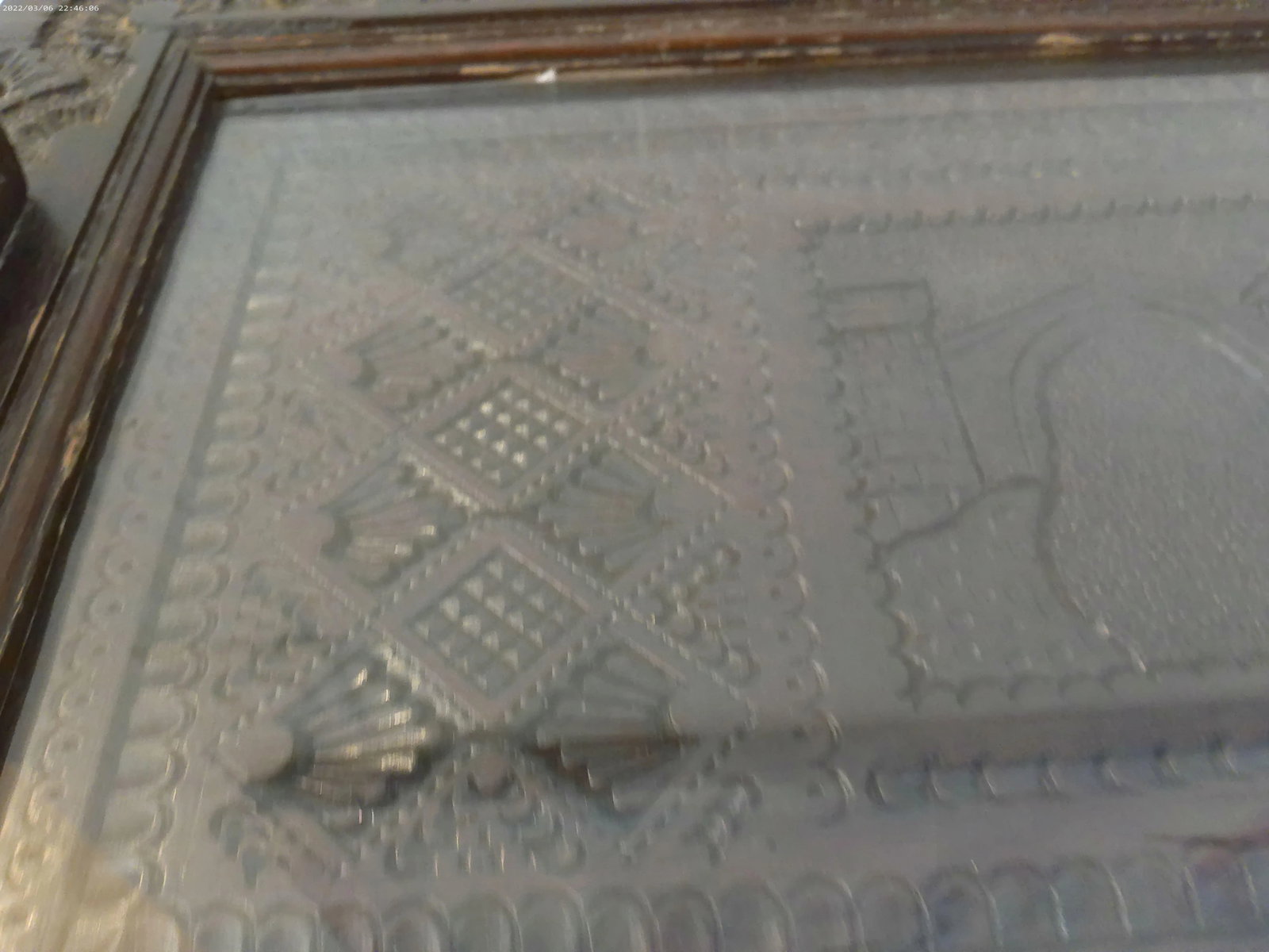 Vintage Artisinal Konjic Wood & Glass Old Mostar Bridge Tray - 6
