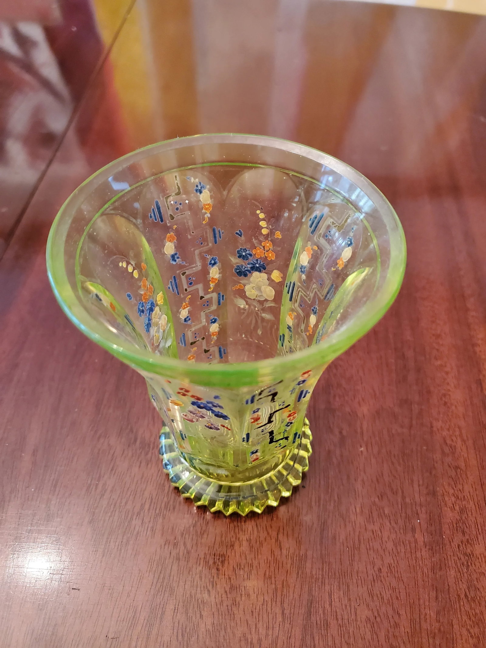 Antique Museum Bohemian Glass Spa Glass - 2