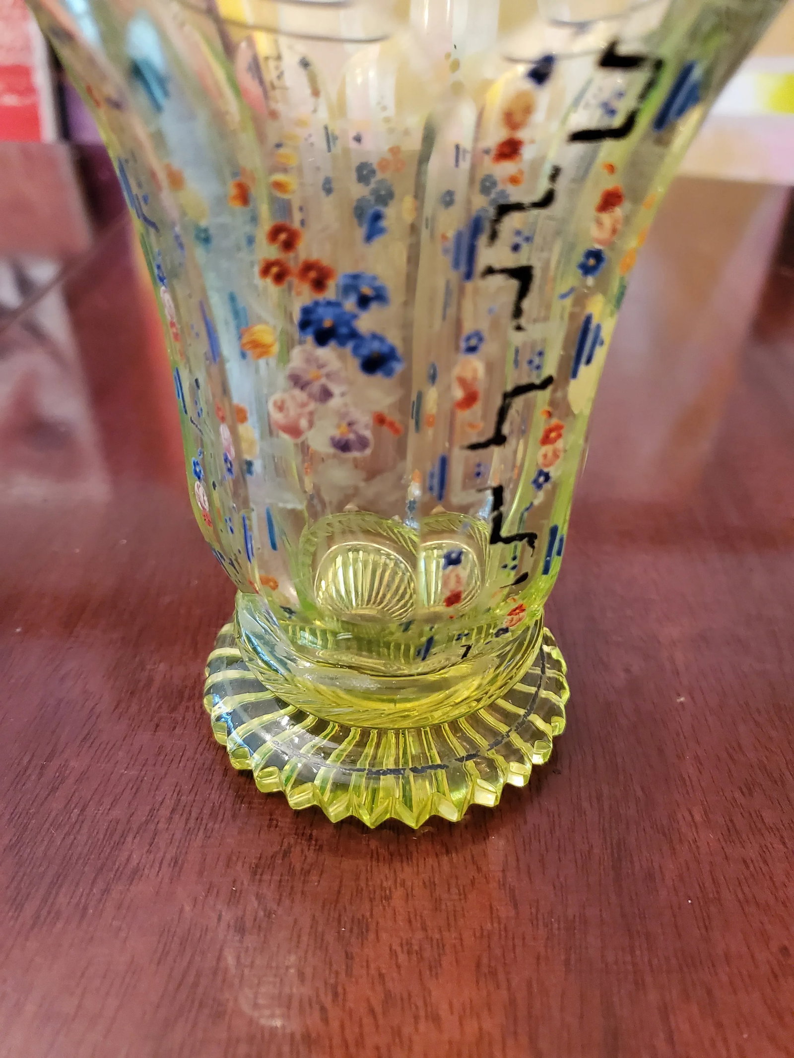 Antique Museum Bohemian Glass Spa Glass - 3
