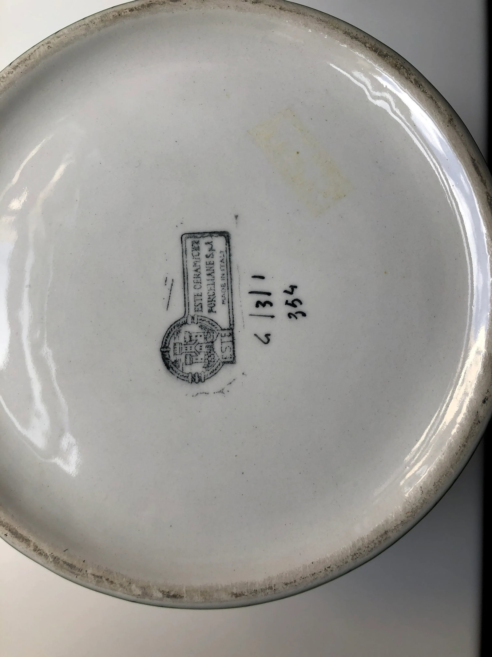 Pair of Late 20th Century Italian Este Ceramiche Faience Cachepots 1970 - 3